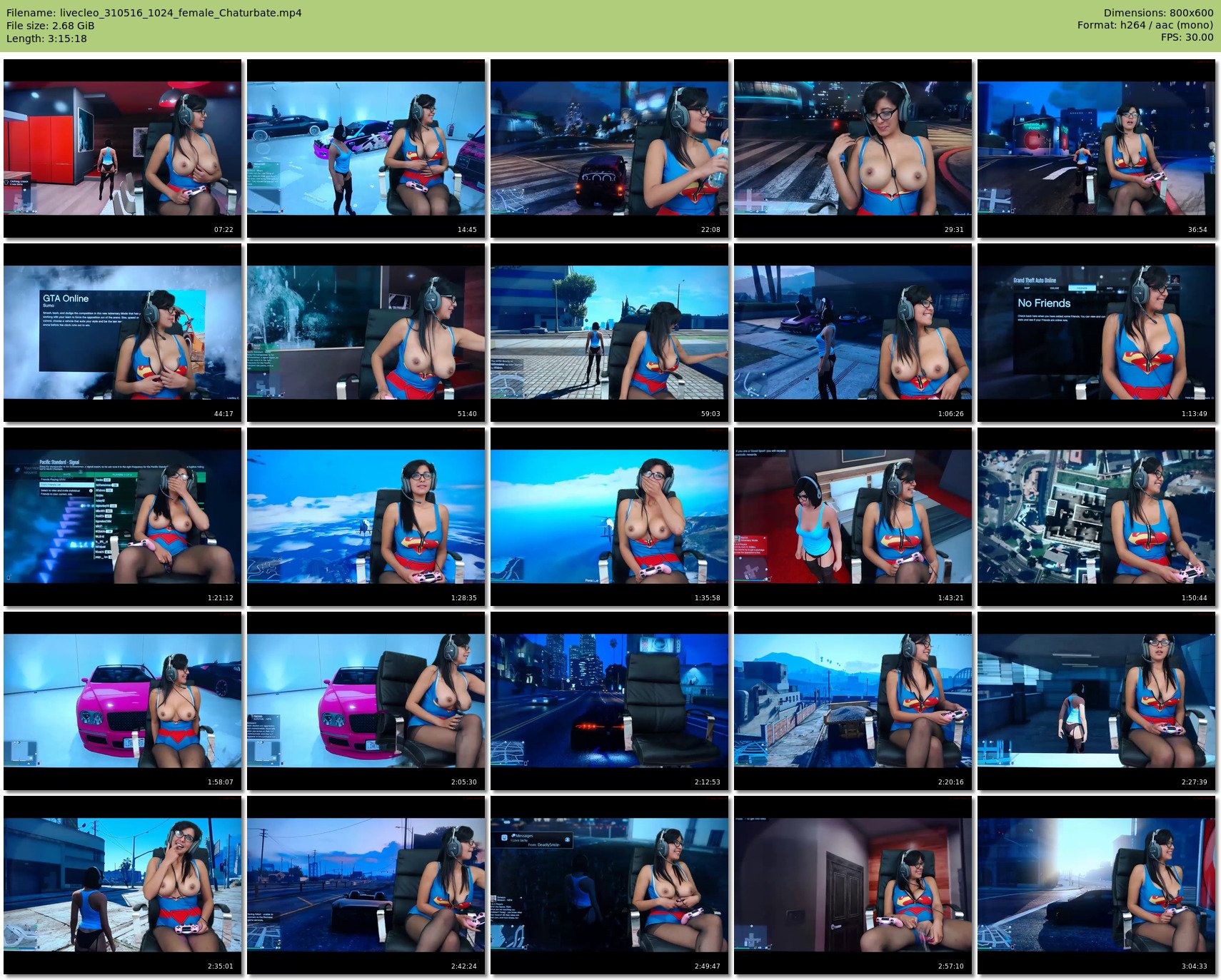 livecleo — 196 minute Chaturbate female cam show recording, 480p, May 31, 2016