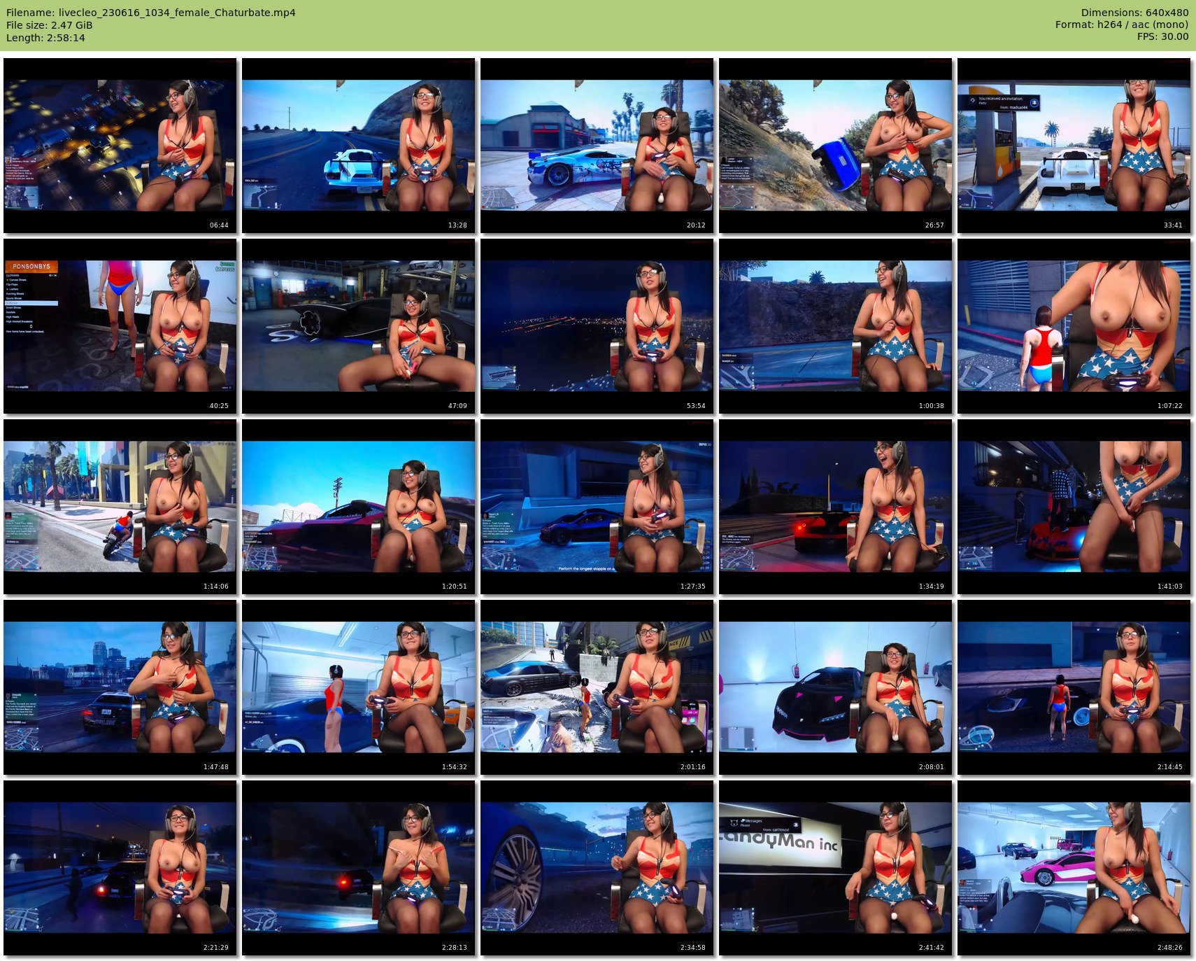 livecleo — 179 minute Chaturbate female cam show recording, 480p, Jun 23, 2016