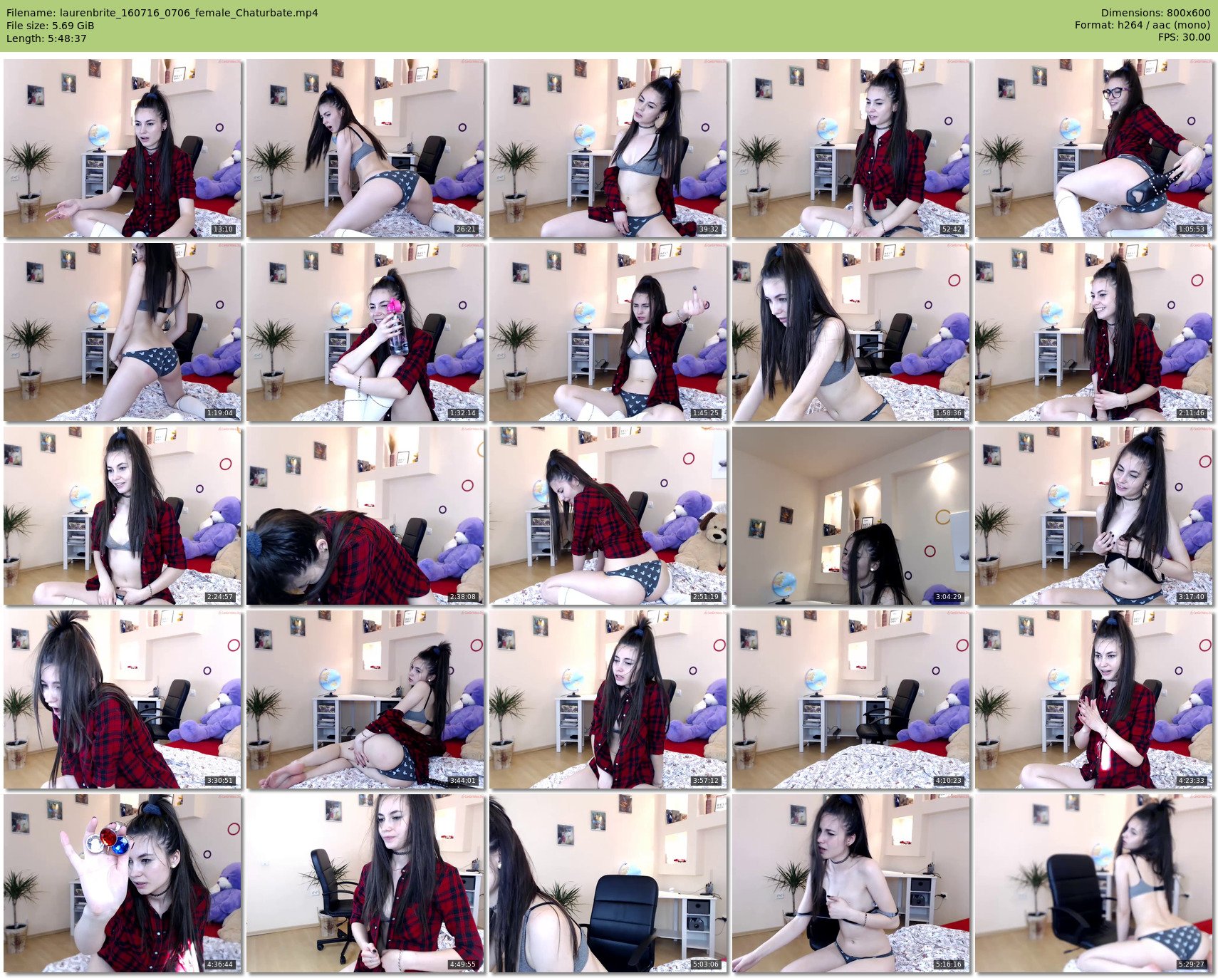 laurenbrite — 349 minute Chaturbate female cam show recording, 480p, Jul 16, 2016
