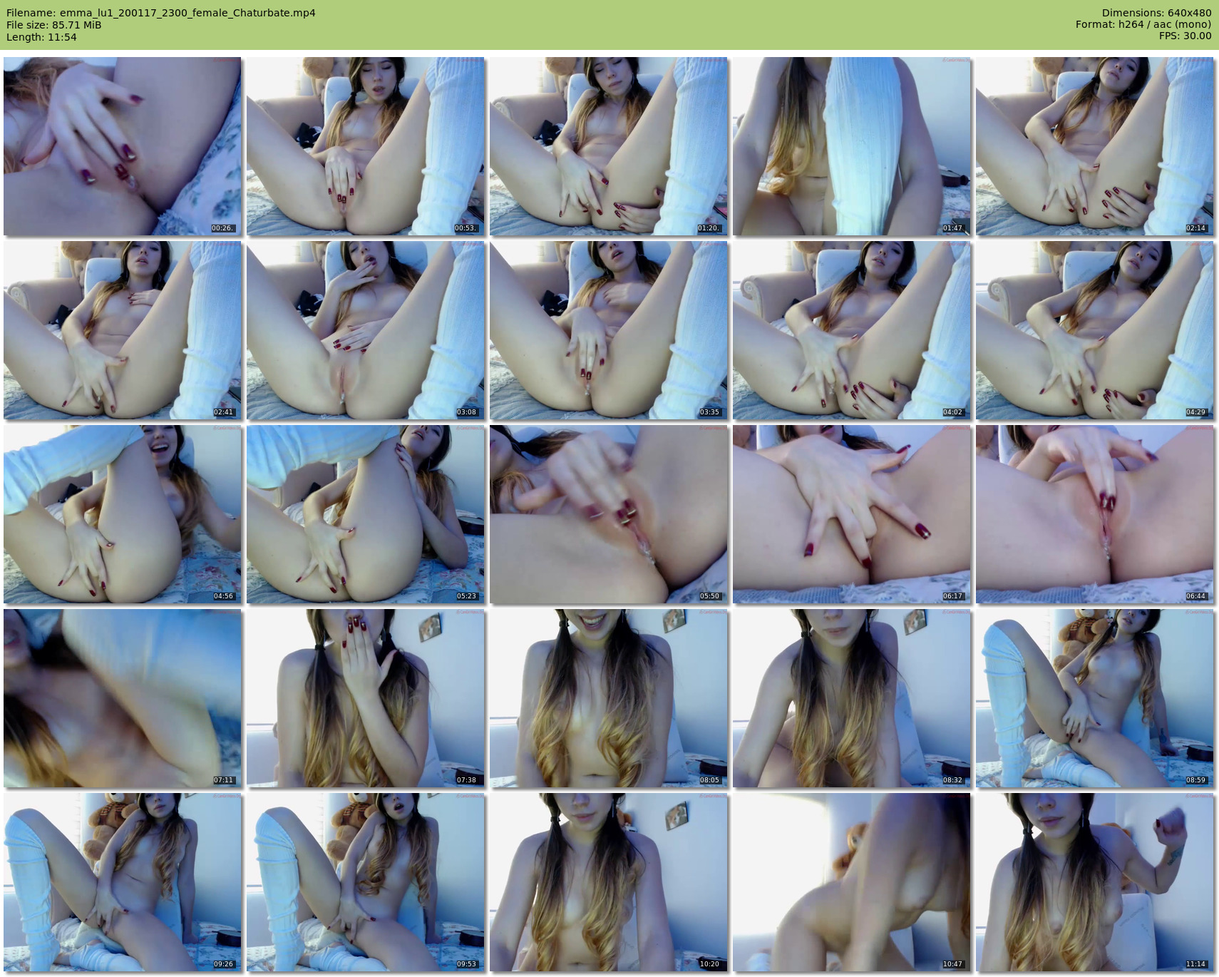 emma_lu1 — 12 minute Chaturbate female cam show recording, 480p, Jan 20, 2017