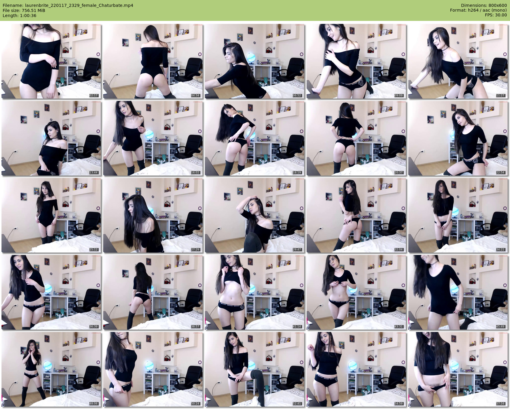 laurenbrite — 61 minute Chaturbate female cam show recording, 480p, Jan 22, 2017