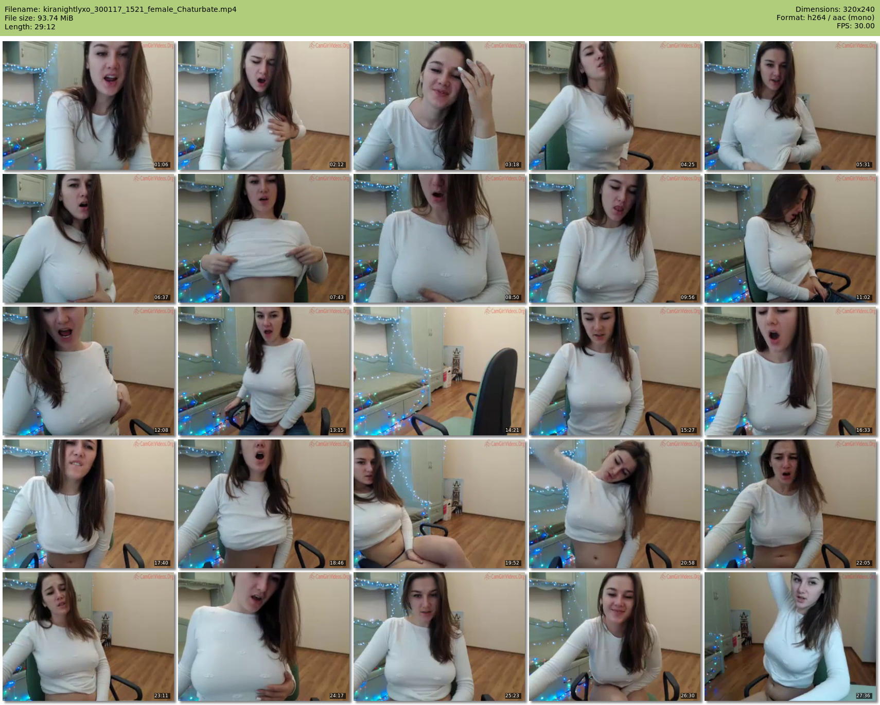 kiranightlyxo — 30 minute Chaturbate female cam show recording, SD, Jan 30, 2017