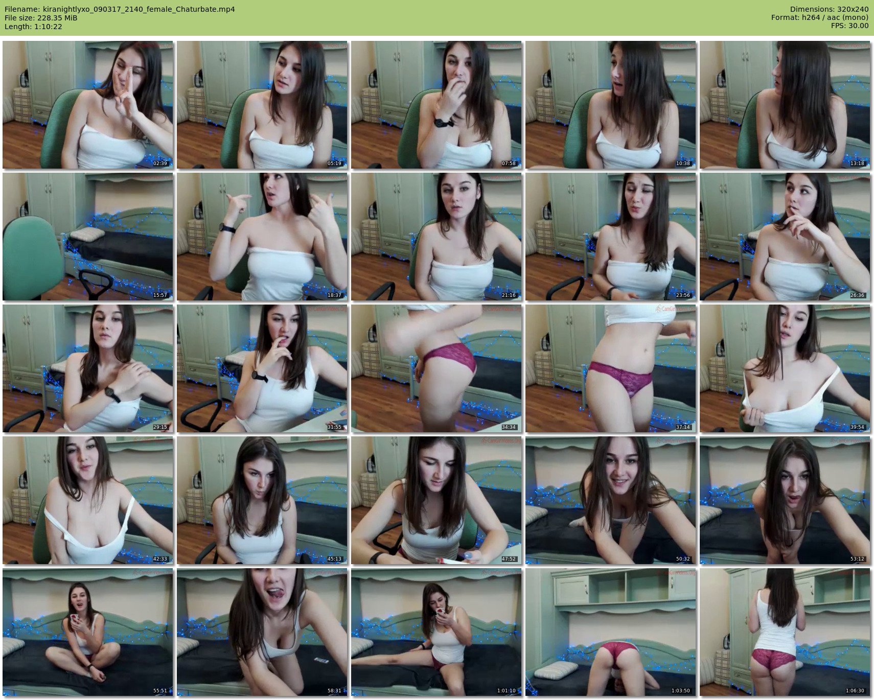 kiranightlyxo — 71 minute Chaturbate female cam show recording, SD, Mar 9, 2017