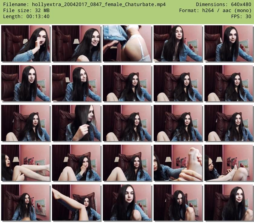 hollyextra — 14 minute Chaturbate female cam show recording, 480p, Apr 20, 2017