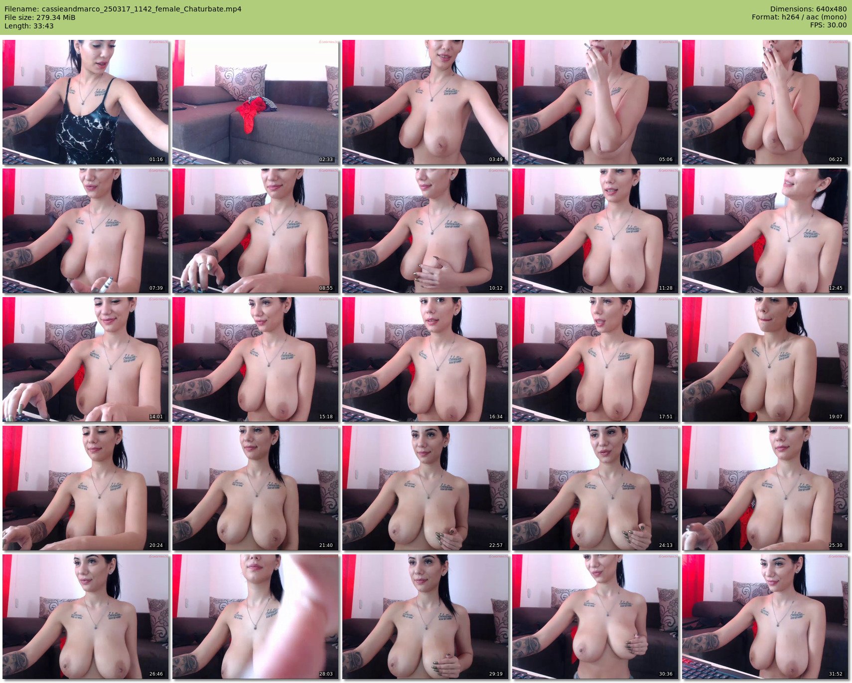 cassieandmarco — 34 minute Chaturbate female cam show recording, 480p, Mar 25, 2017