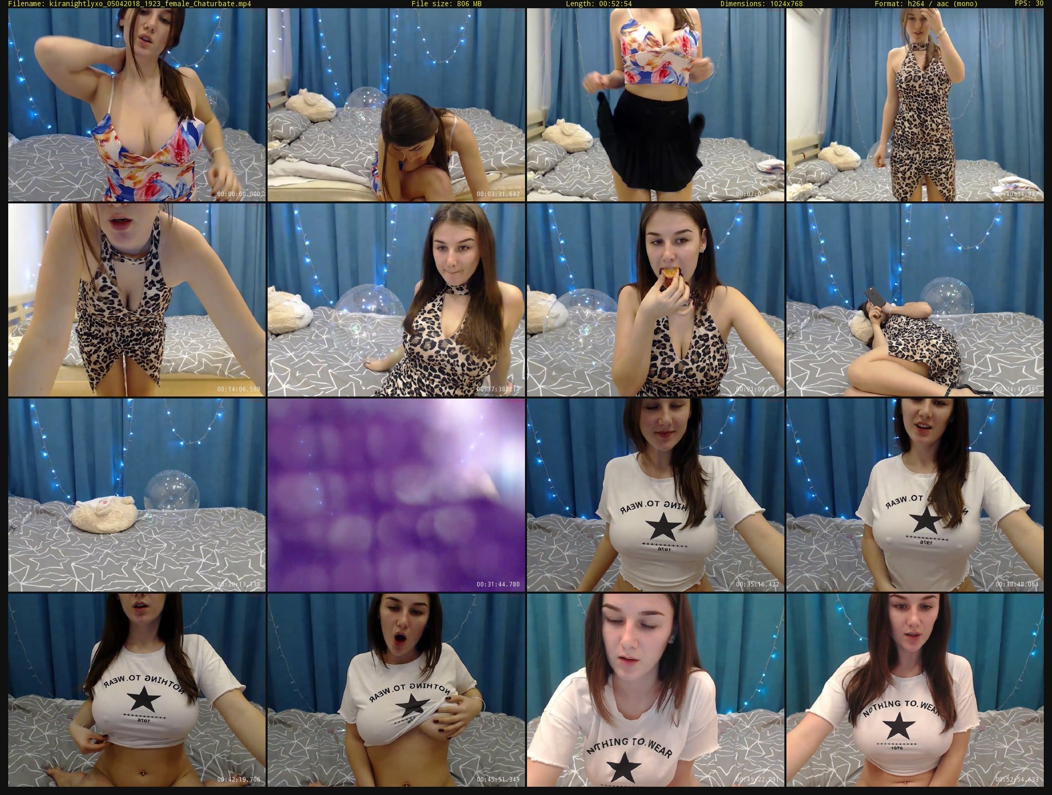 kiranightlyxo — 53 minute Chaturbate female cam show recording, 720p, Apr 5, 2018