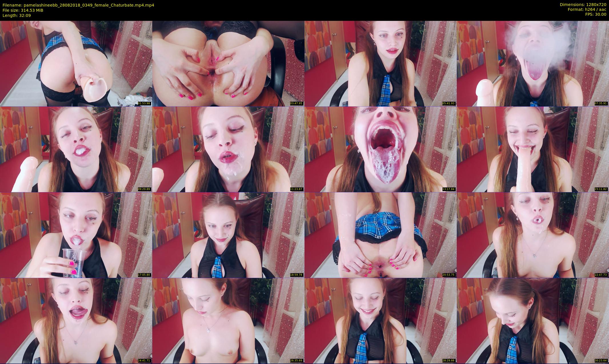 pamelashineebb — 33 minute Chaturbate female cam show recording, 720p, Aug 28, 2018