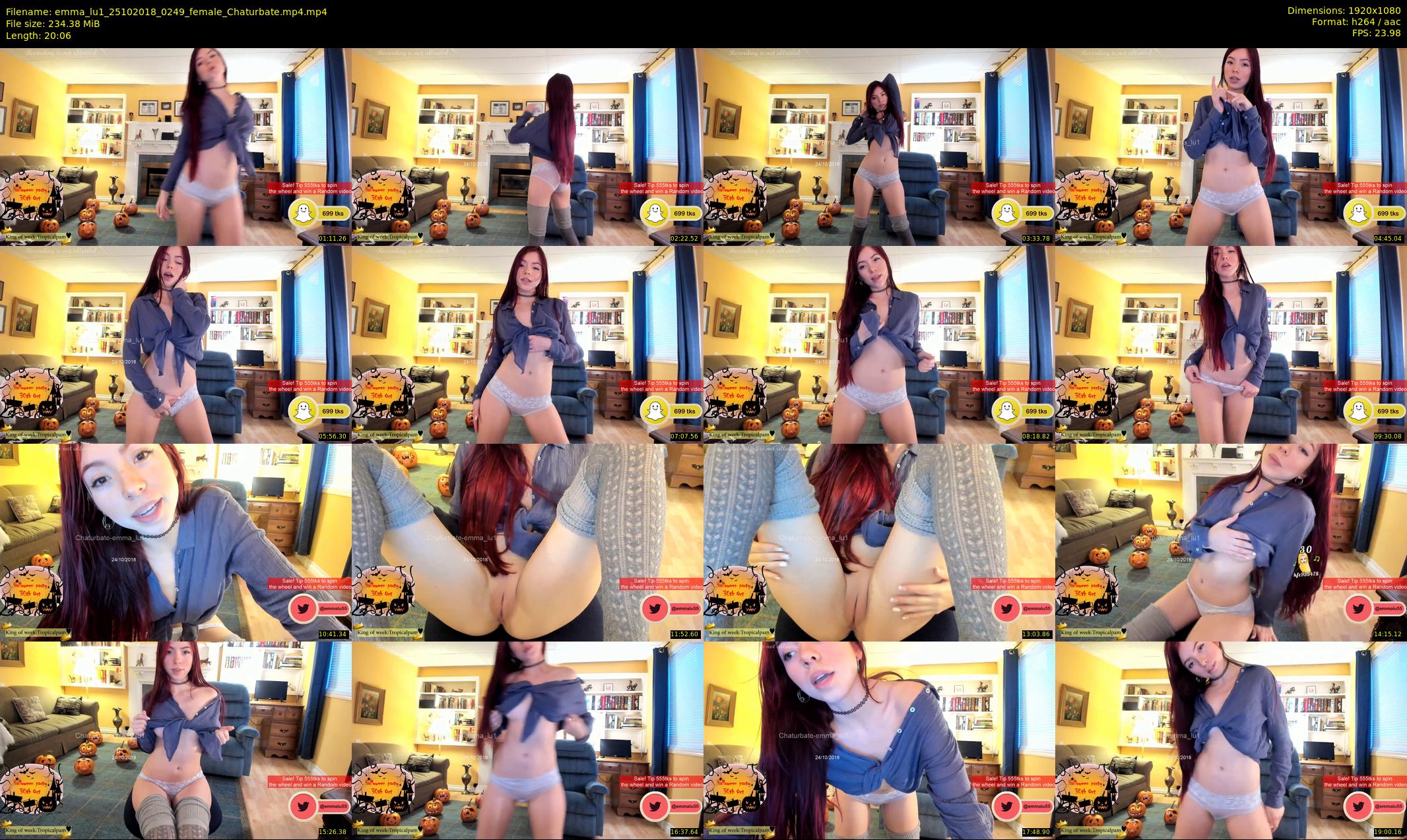 emma_lu1 — 21 minute Chaturbate female cam show recording, 1080p, Oct 25, 2018