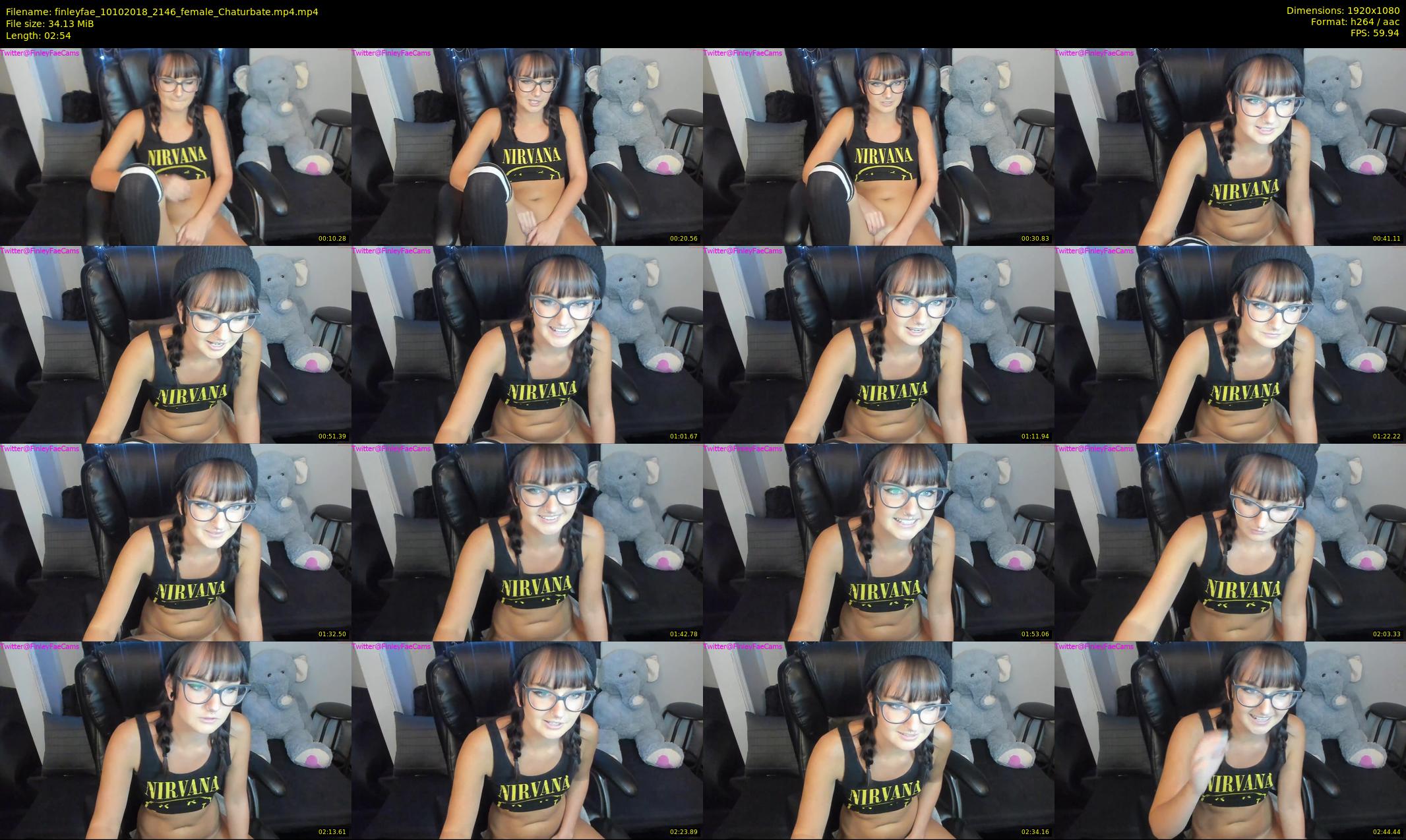 finleyfae — 3 minute Chaturbate female cam show recording, 1080p, Oct 10, 2018