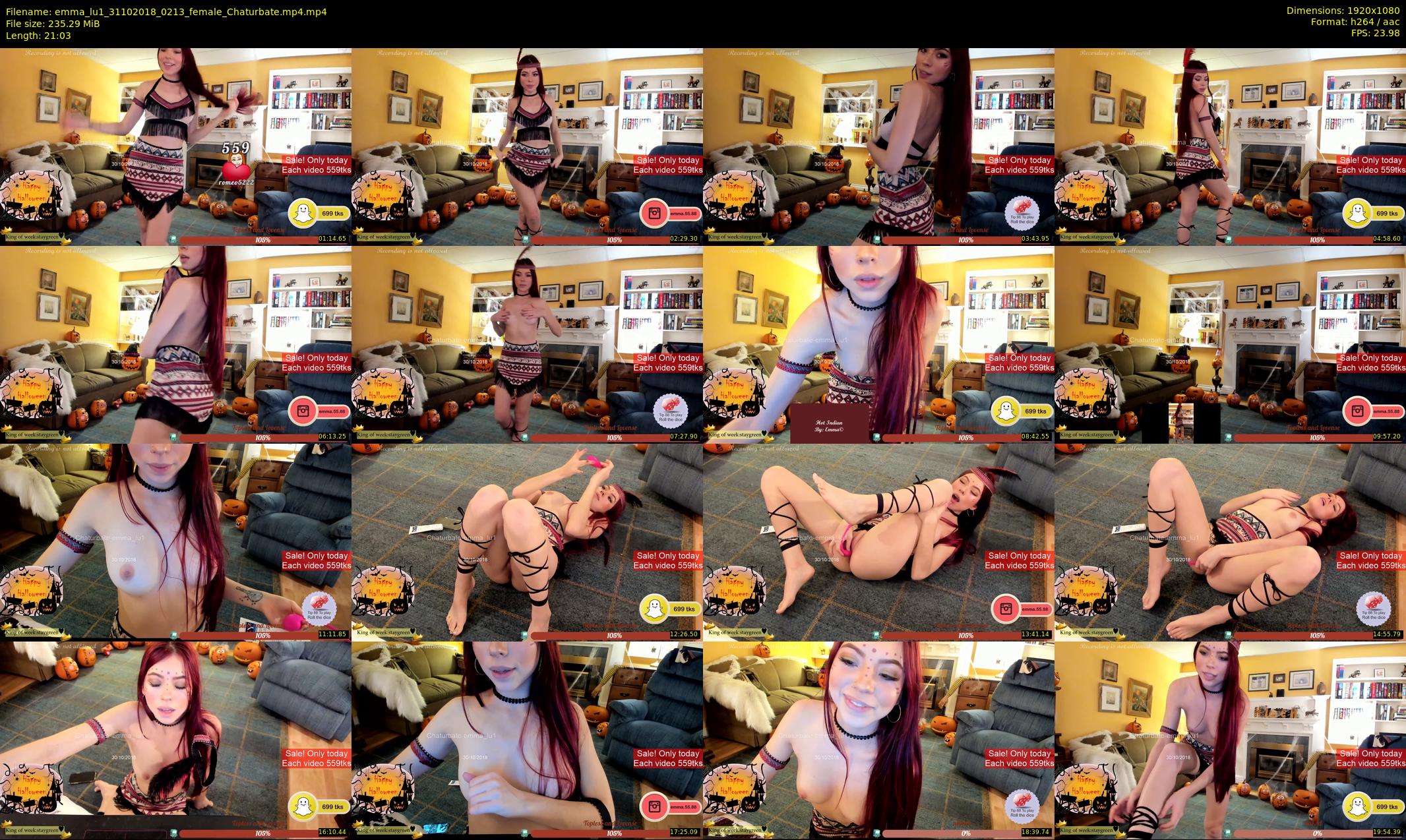 emma_lu1 — 22 minute Chaturbate female cam show recording, 1080p, Oct 31, 2018