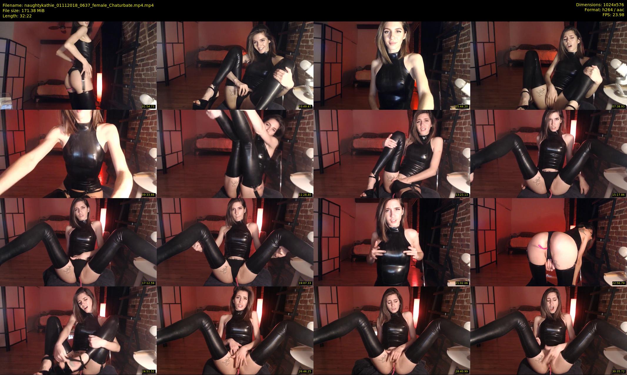 naughtykathie — 33 minute Chaturbate female cam show recording, 480p, Nov 1, 2018