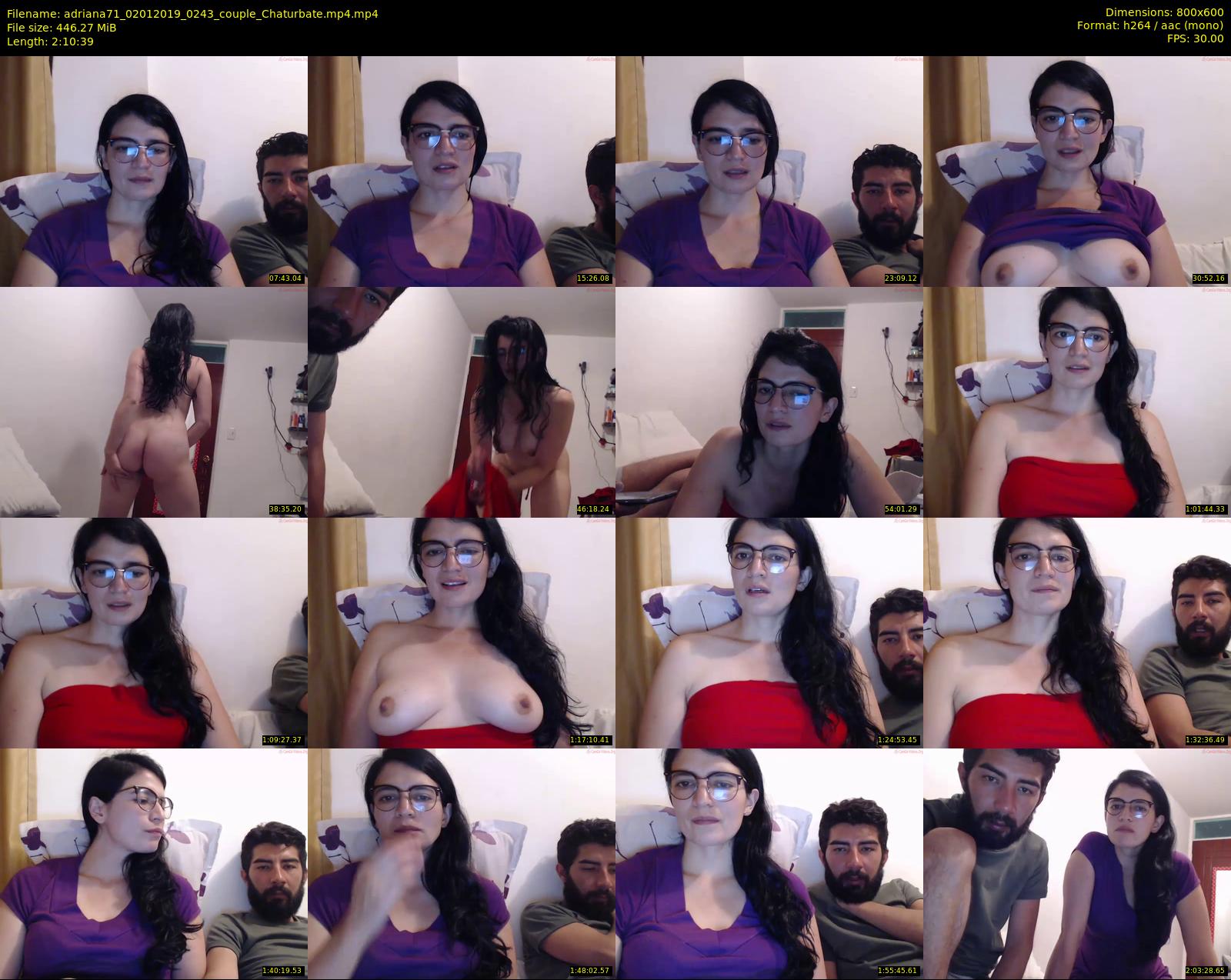 adriana71 — 131 minute Chaturbate couple cam show recording, 480p, Jan 2, 2019