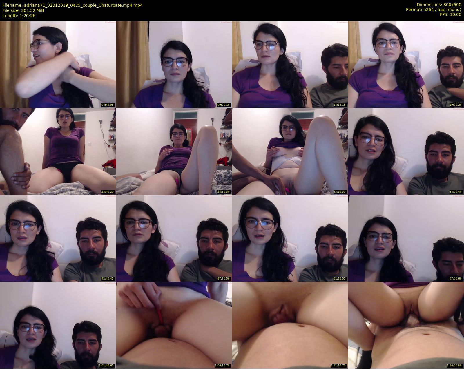 adriana71 — 81 minute Chaturbate couple cam show recording, 480p, Jan 2, 2019