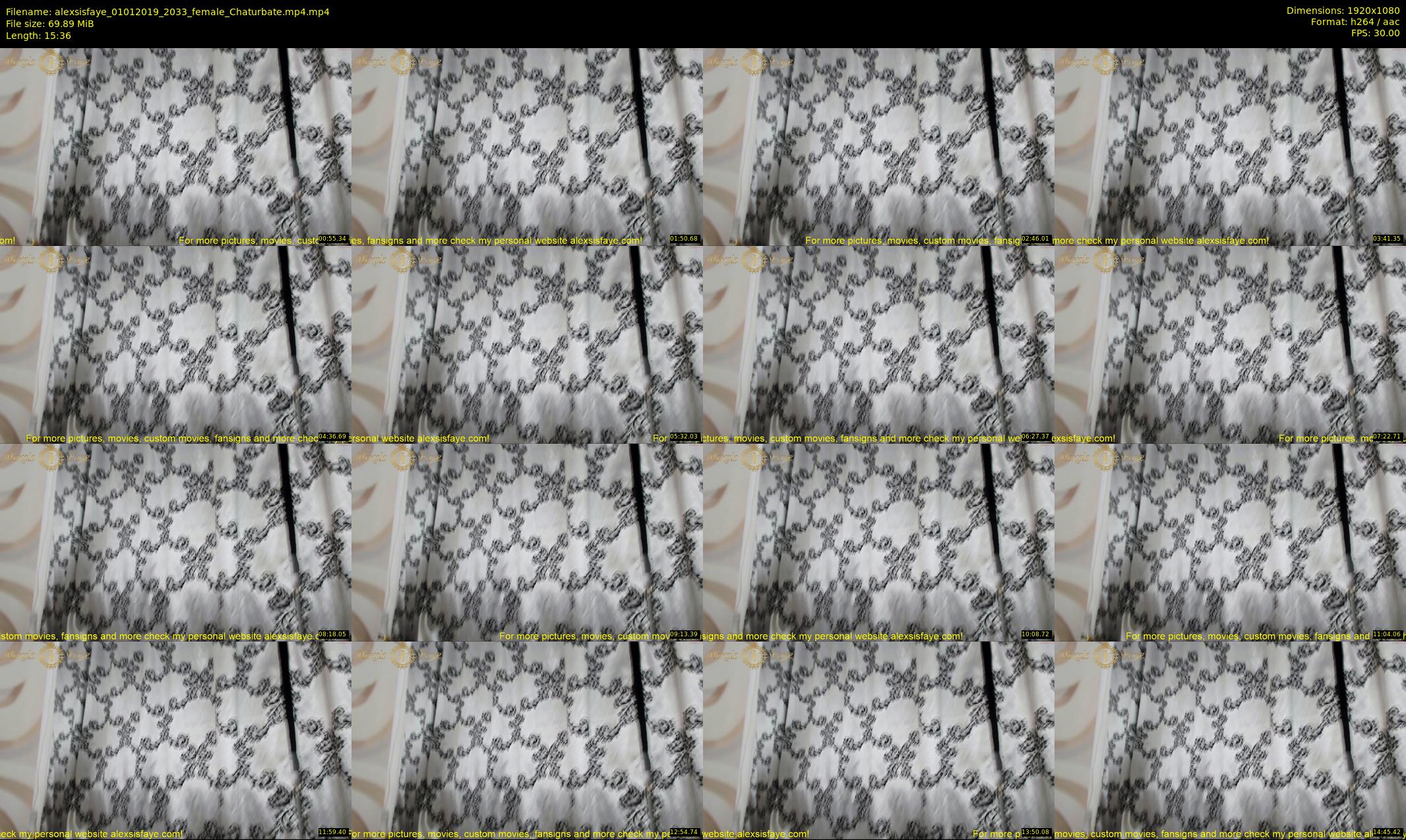 alexsisfaye — 16 minute Chaturbate female cam show recording, 1080p, Jan 1, 2019