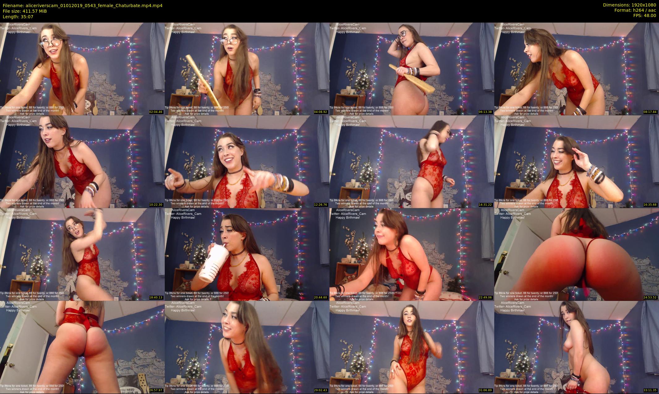 aliceriverscam — 36 minute Chaturbate female cam show recording, 1080p, Jan 1, 2019