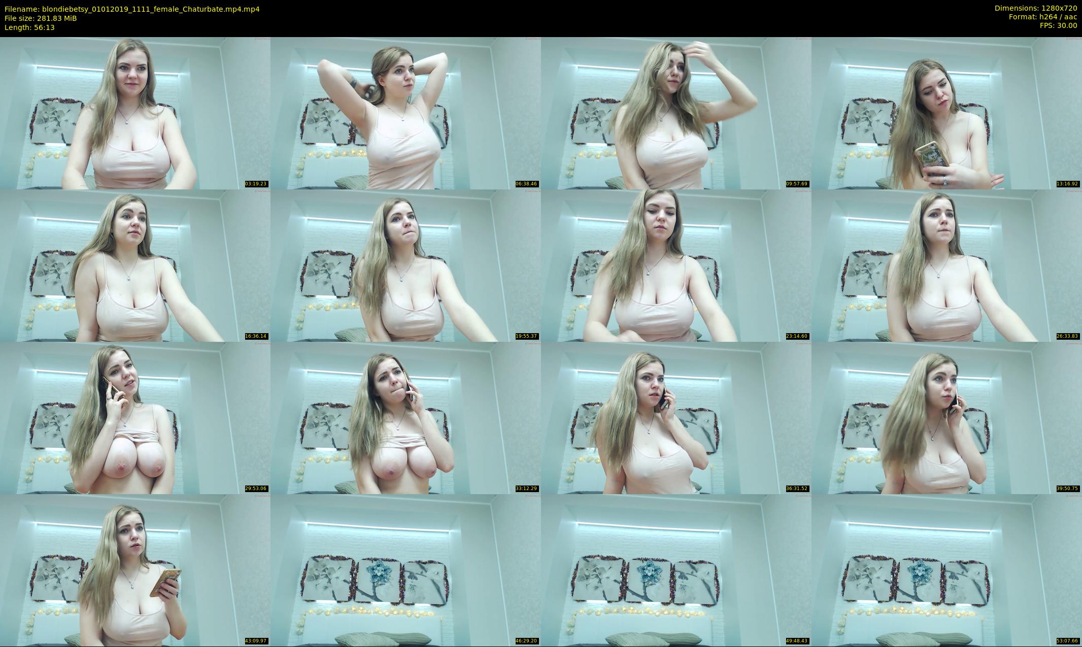 blondiebetsy — 57 minute Chaturbate female cam show recording, 720p, Jan 1, 2019