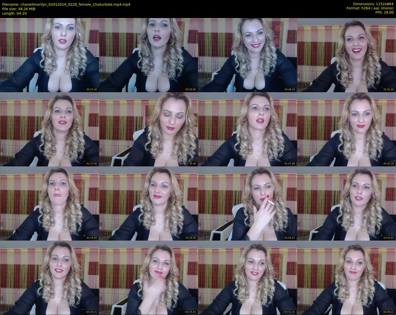 chanellmarilyn — 5 minute Chaturbate female cam show recording, 720p, Jan 2, 2019