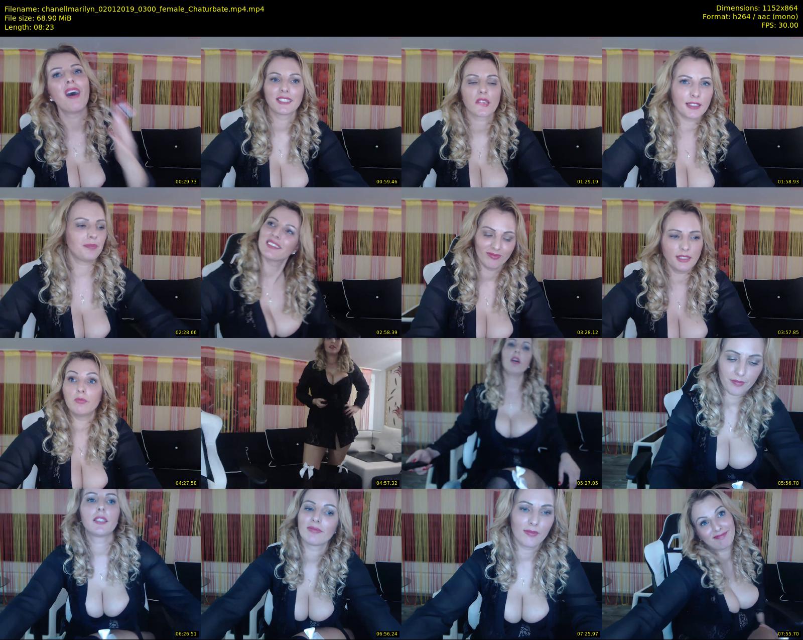 chanellmarilyn — 9 minute Chaturbate female cam show recording, 720p, Jan 2, 2019