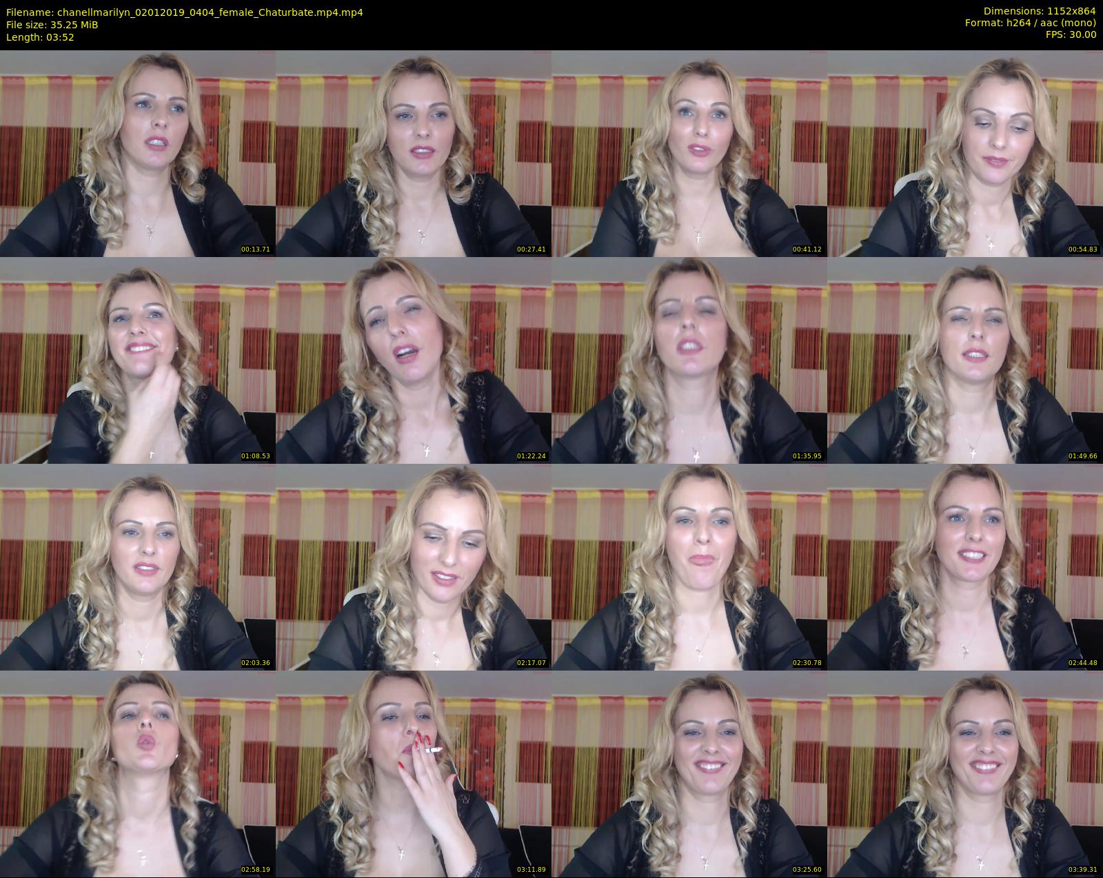 chanellmarilyn — 4 minute Chaturbate female cam show recording, 720p, Jan 2, 2019