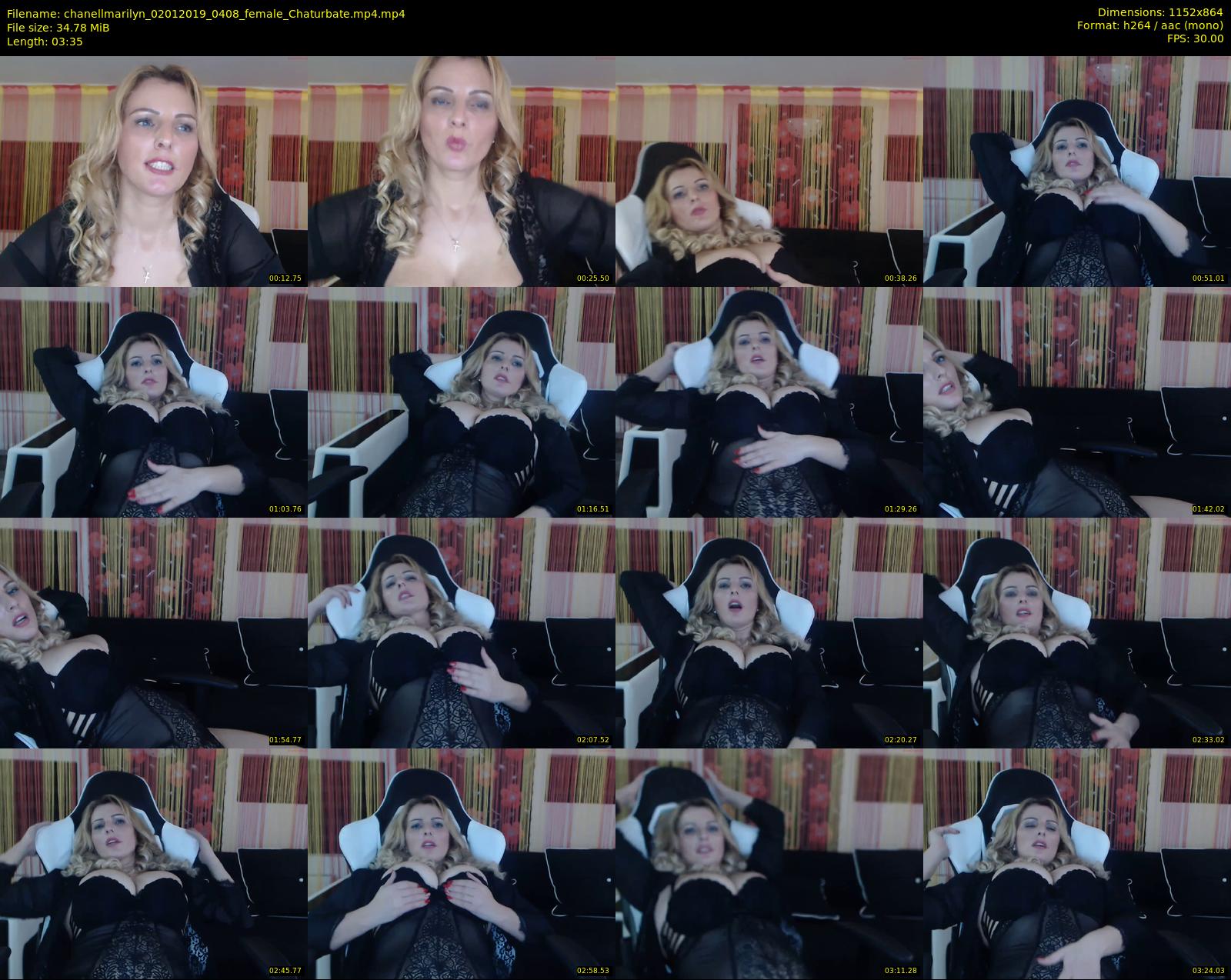 chanellmarilyn — 4 minute Chaturbate female cam show recording, 720p, Jan 2, 2019