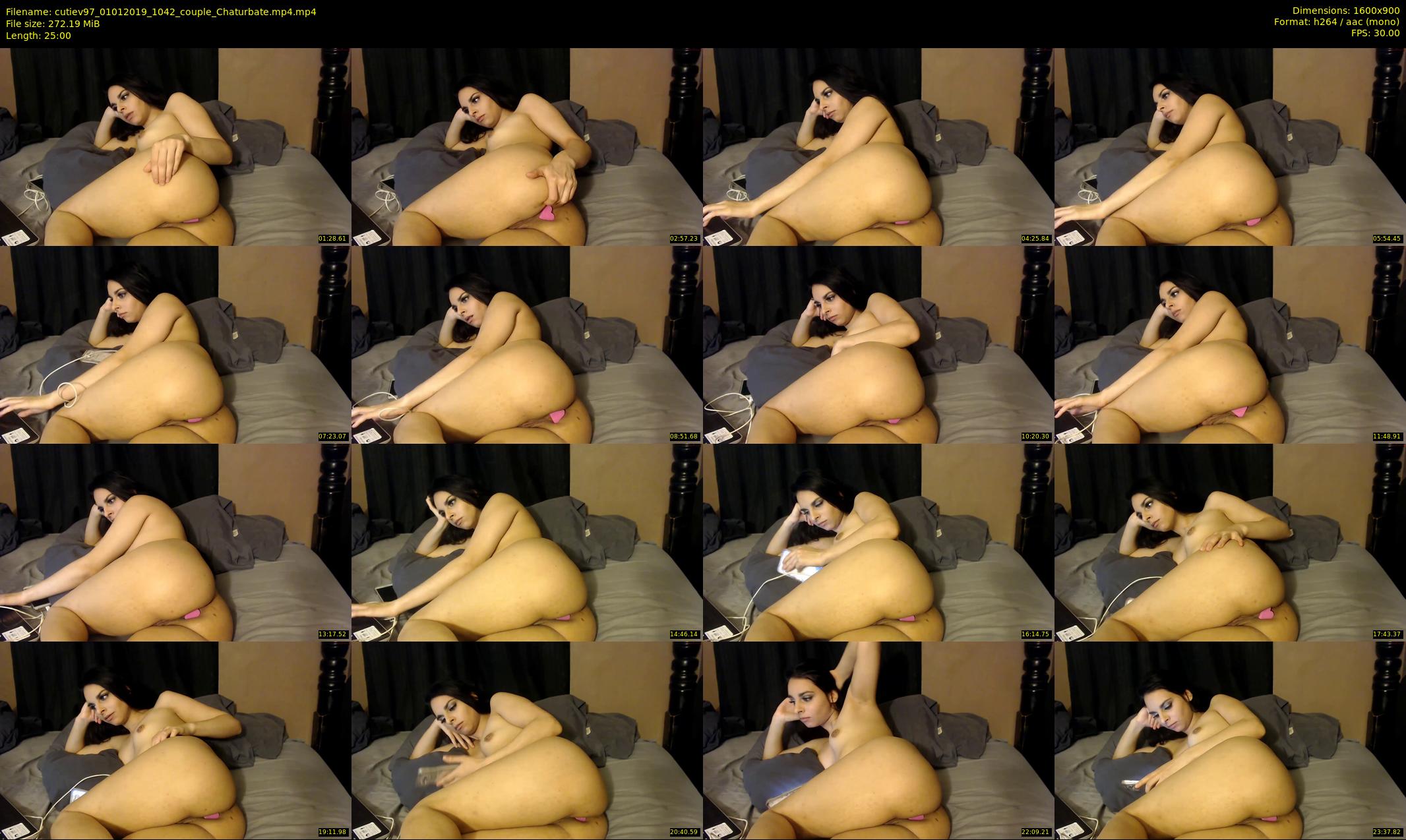 cutiev97 — 25 minute Chaturbate couple cam show recording, 720p, Jan 1, 2019