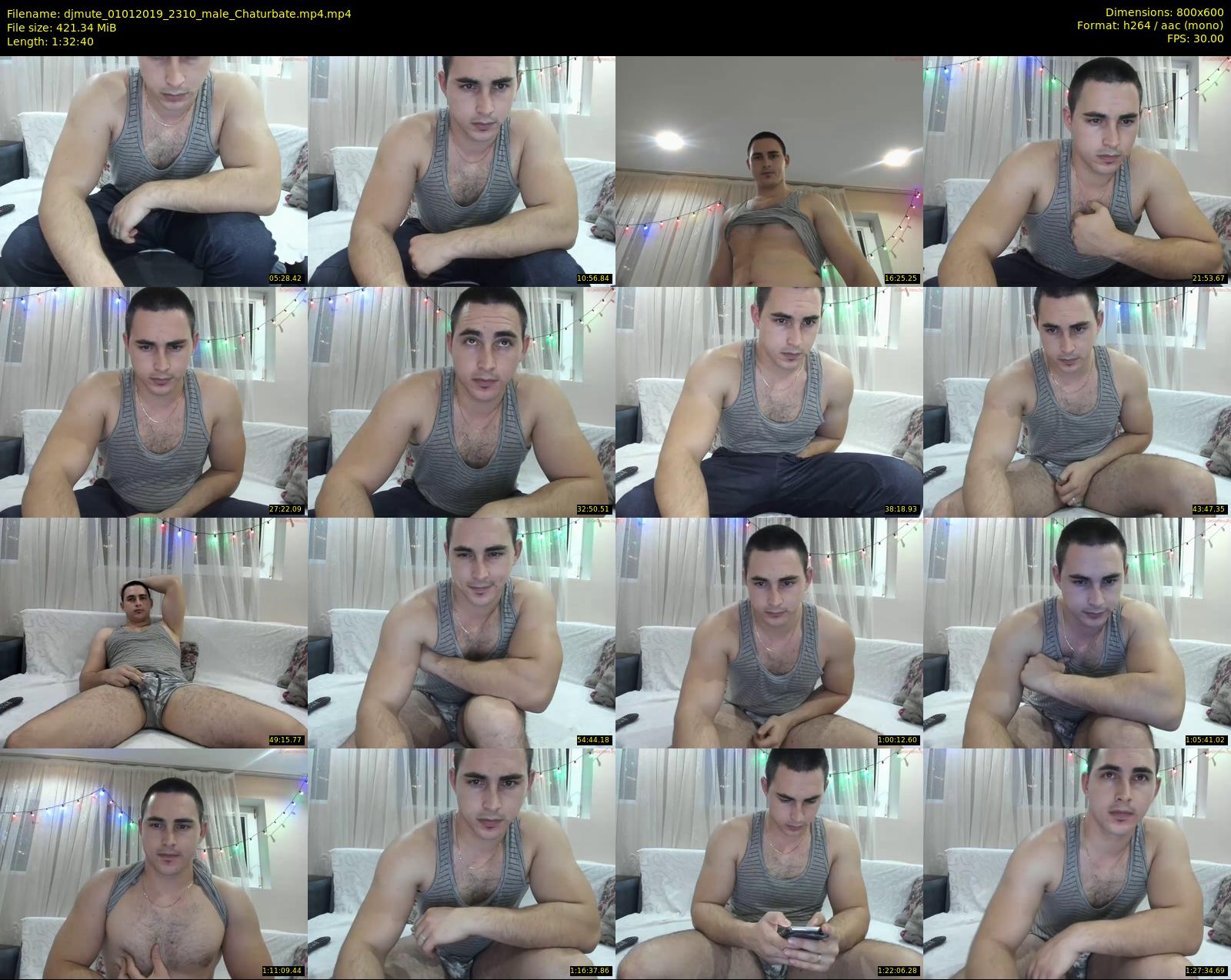 djmute — 93 minute Chaturbate male cam show recording, 480p, Jan 1, 2019