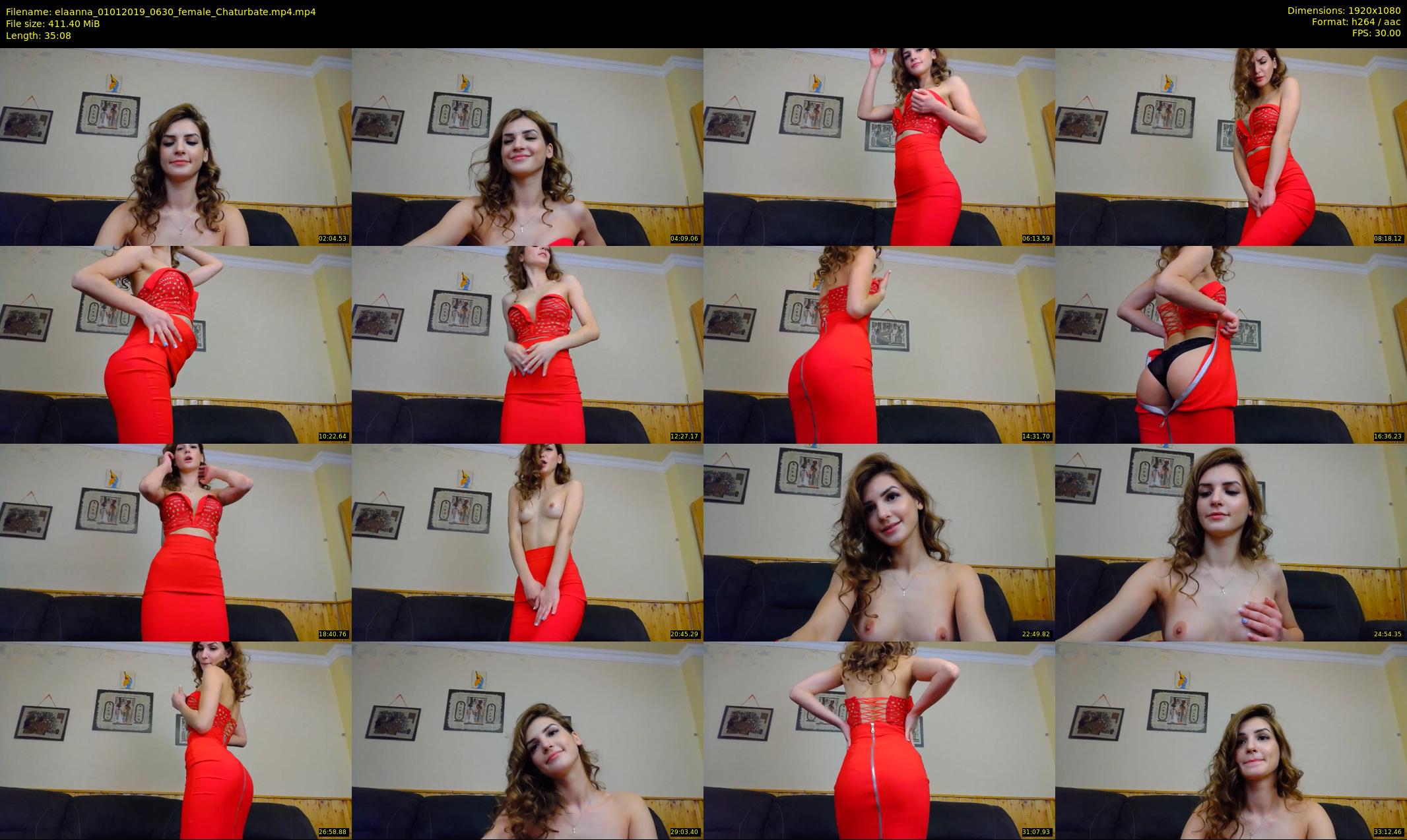 elaanna — 36 minute Chaturbate female cam show recording, 1080p, Jan 1, 2019
