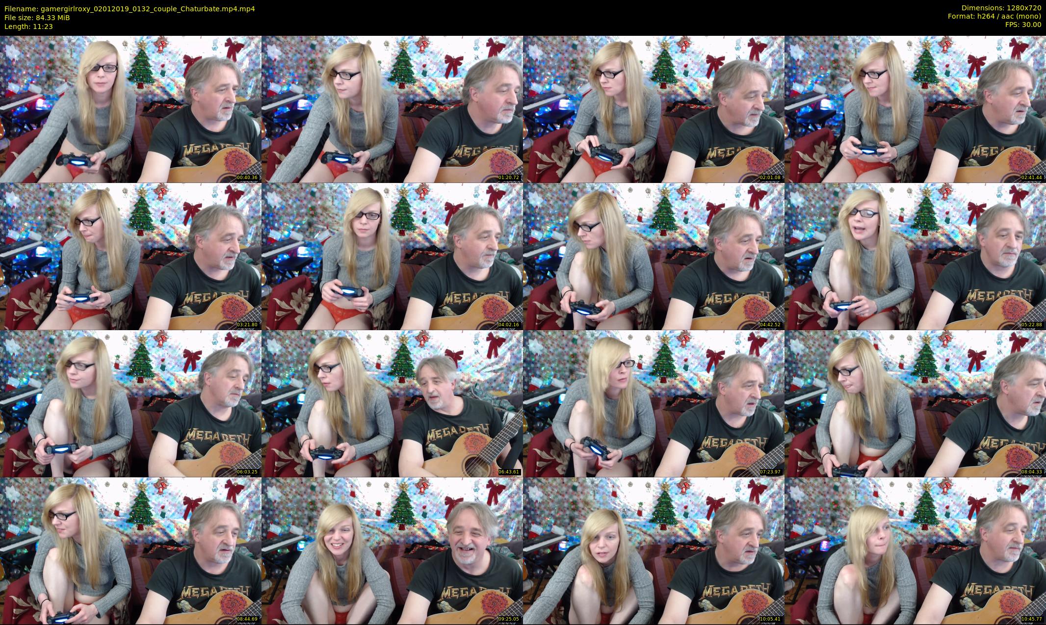 gamergirlroxy — 12 minute Chaturbate couple cam show recording, 720p, Jan 2, 2019