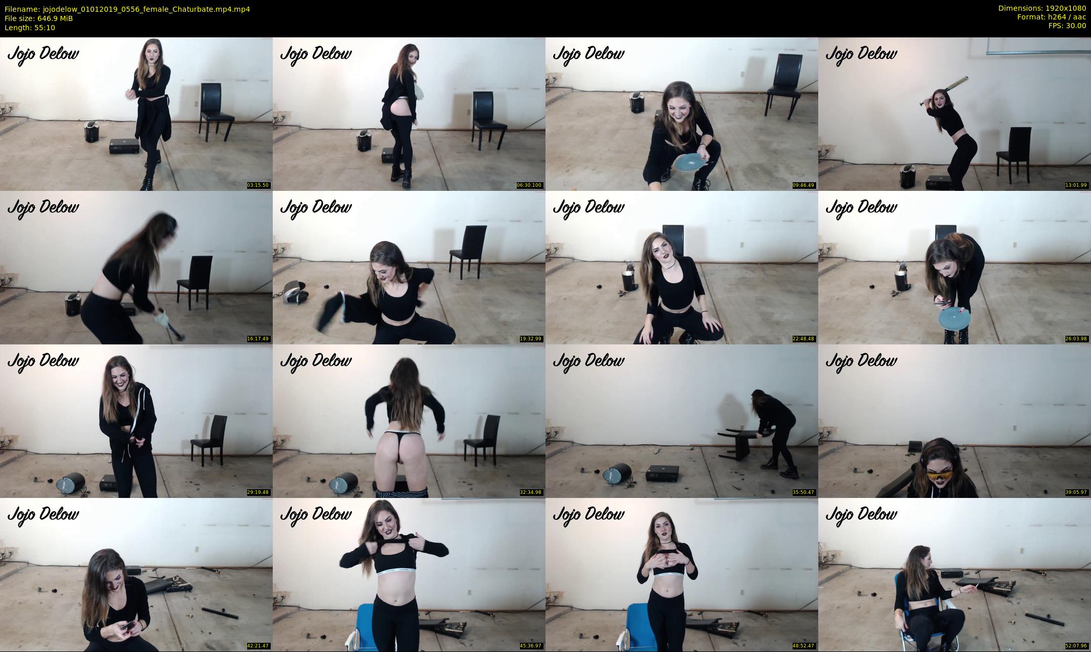 jojodelow — 56 minute Chaturbate female cam show recording, 1080p, Jan 1, 2019