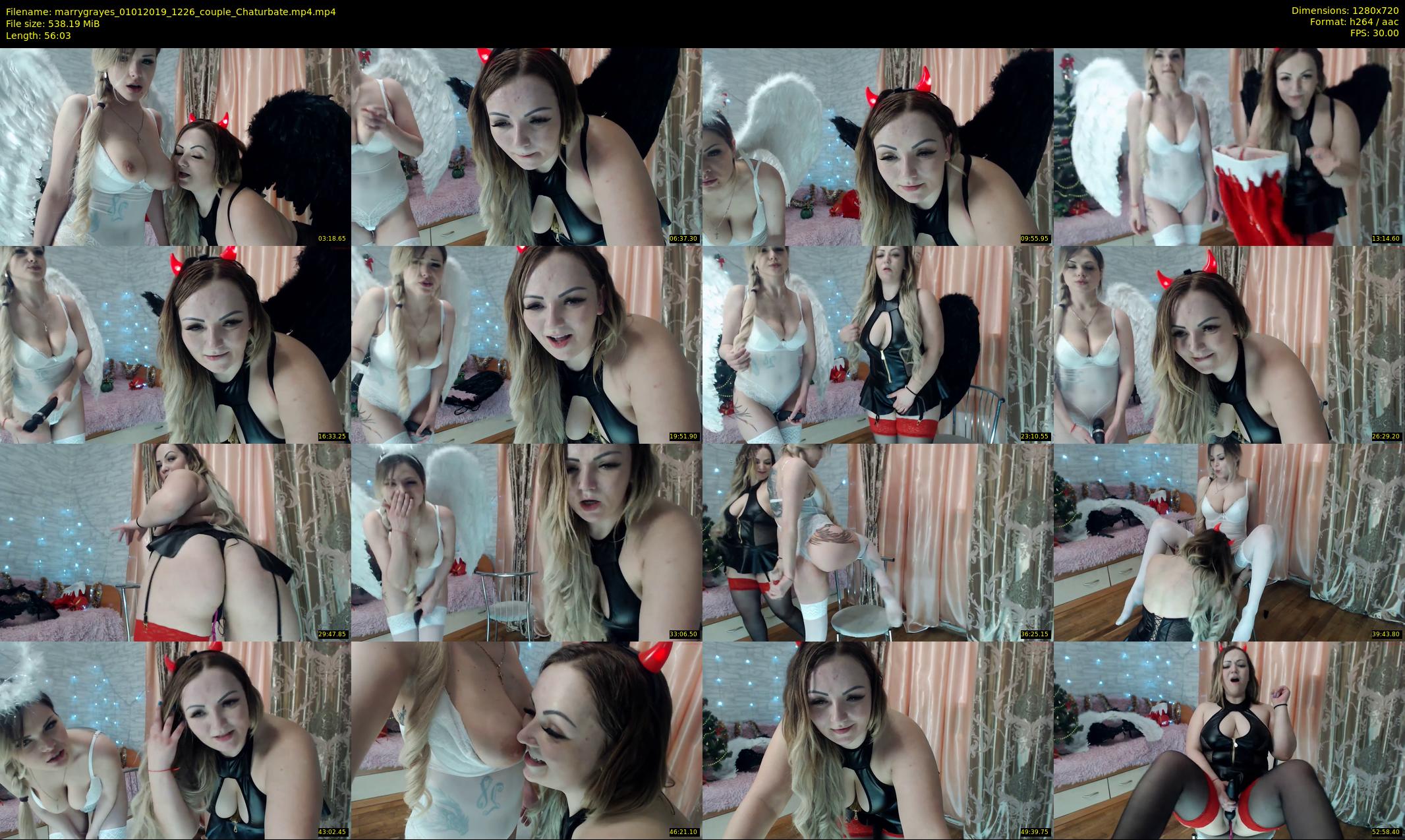 marrygrayes — 57 minute Chaturbate female cam show recording, 720p, Jan 1, 2019