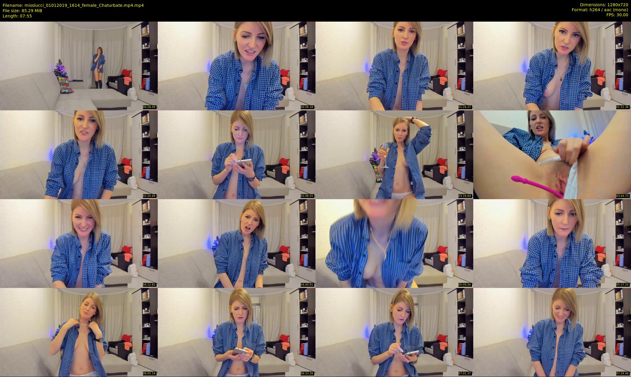 misslucci — 8 minute Chaturbate female cam show recording, 720p, Jan 1, 2019