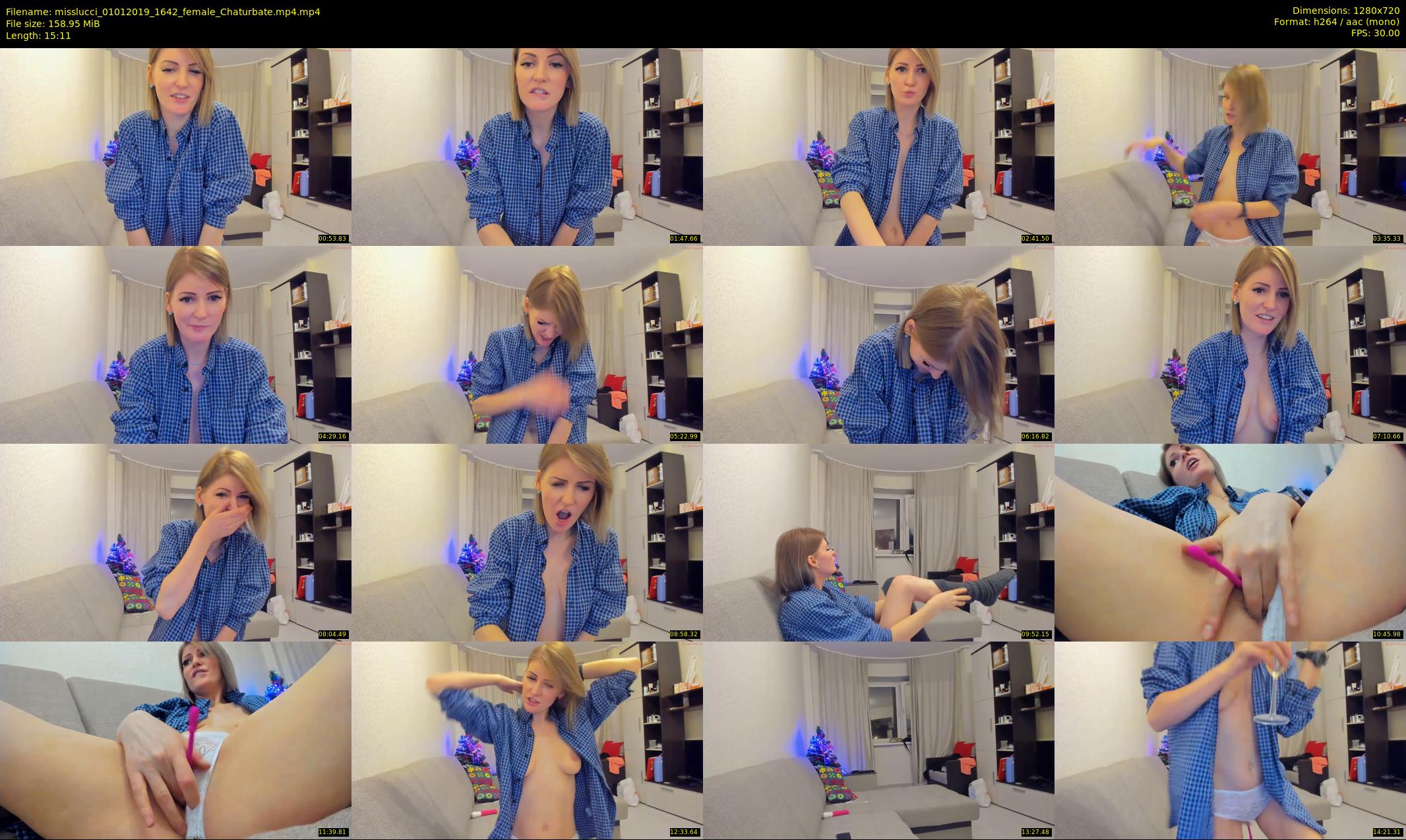 misslucci — 16 minute Chaturbate female cam show recording, 720p, Jan 1, 2019