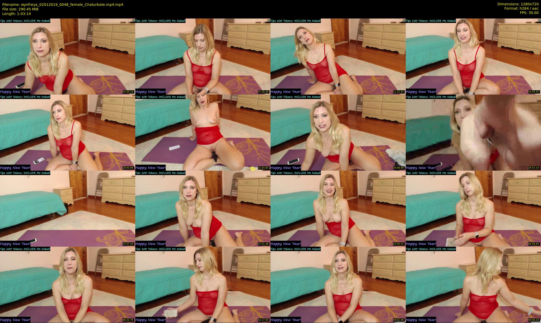 wynfreya — 64 minute Chaturbate female cam show recording, 720p, Jan 2, 2019