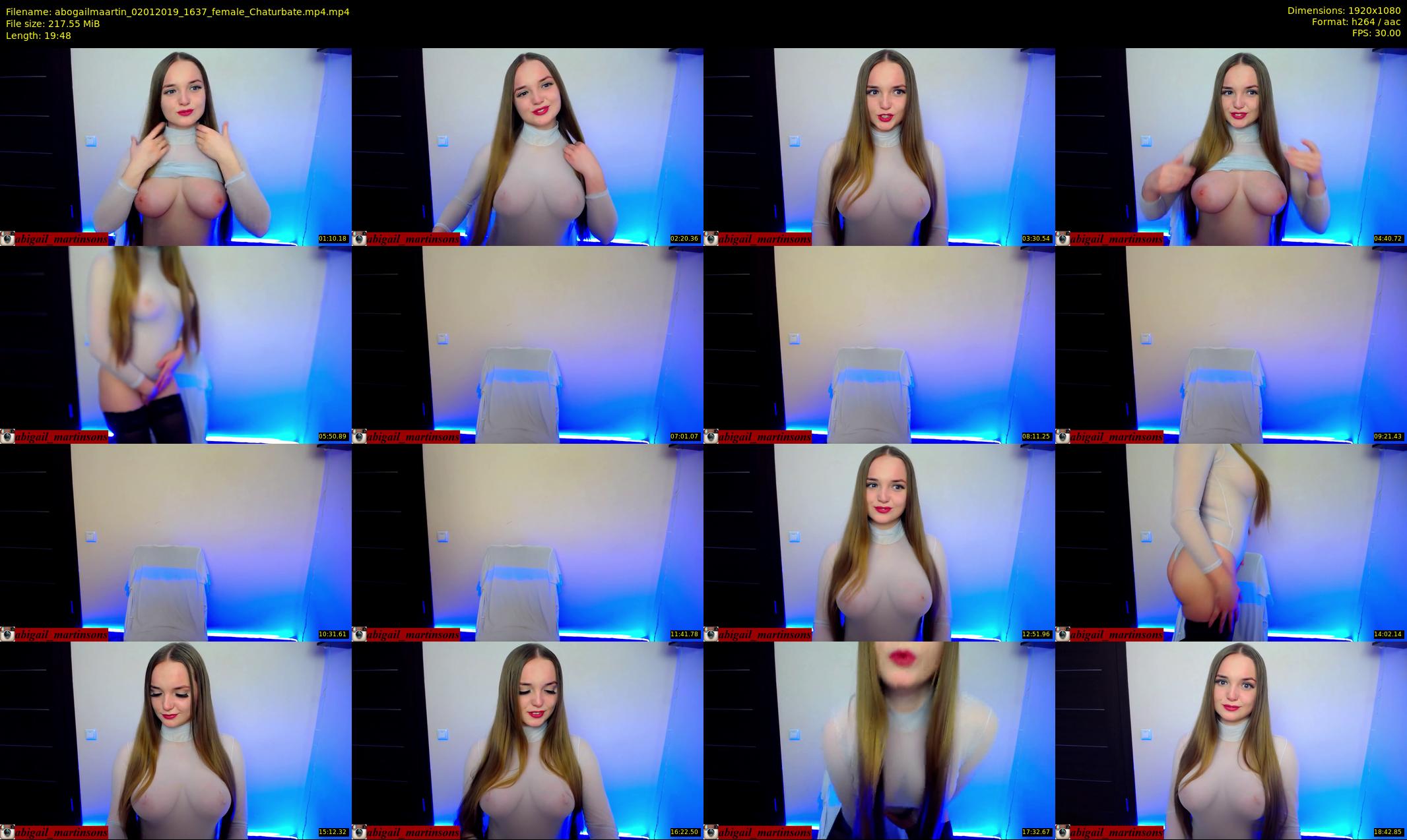abogailmaartin — 20 minute Chaturbate female cam show recording, 1080p, Jan 2, 2019