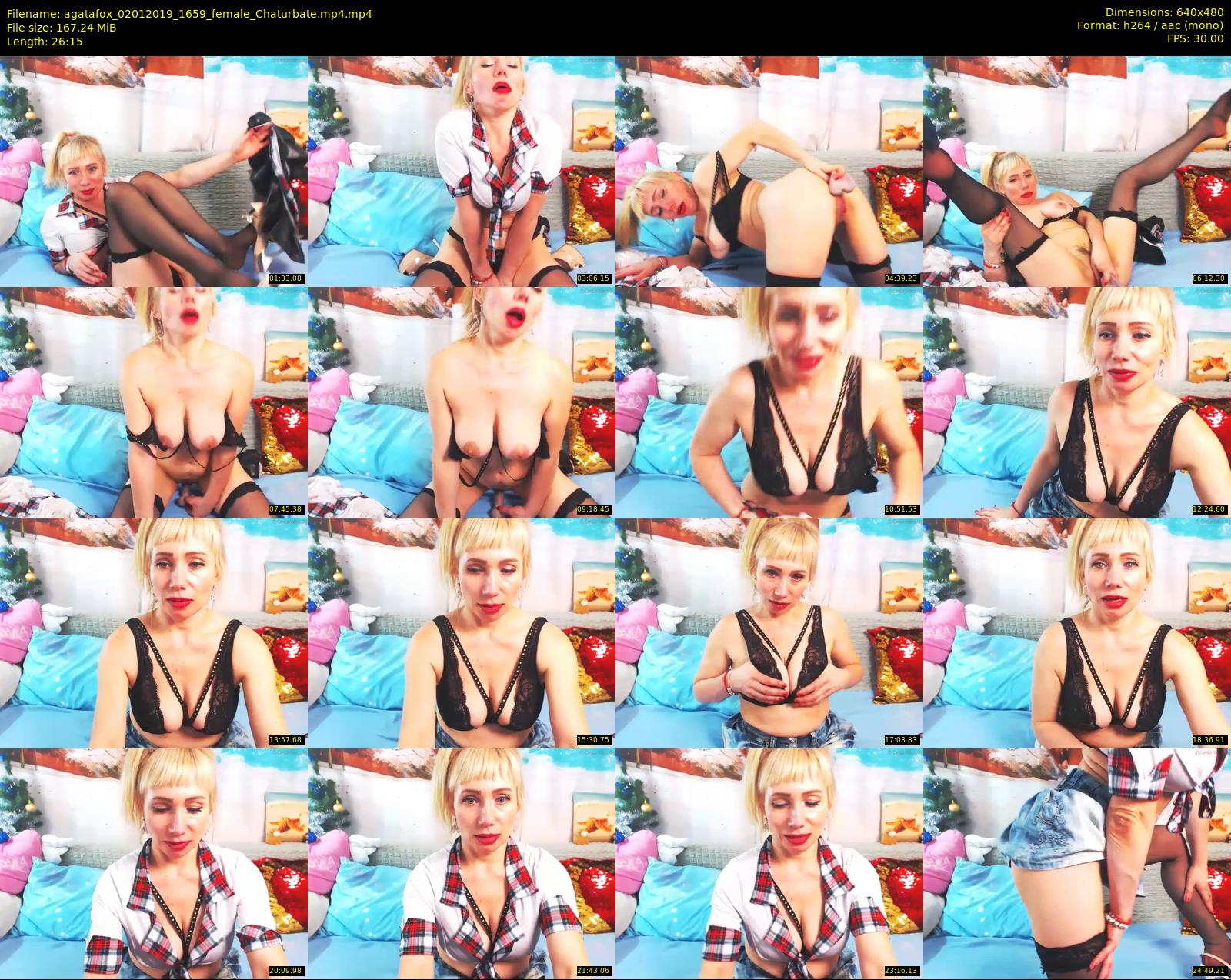 agatafox — 27 minute Chaturbate female cam show recording, 480p, Jan 2, 2019