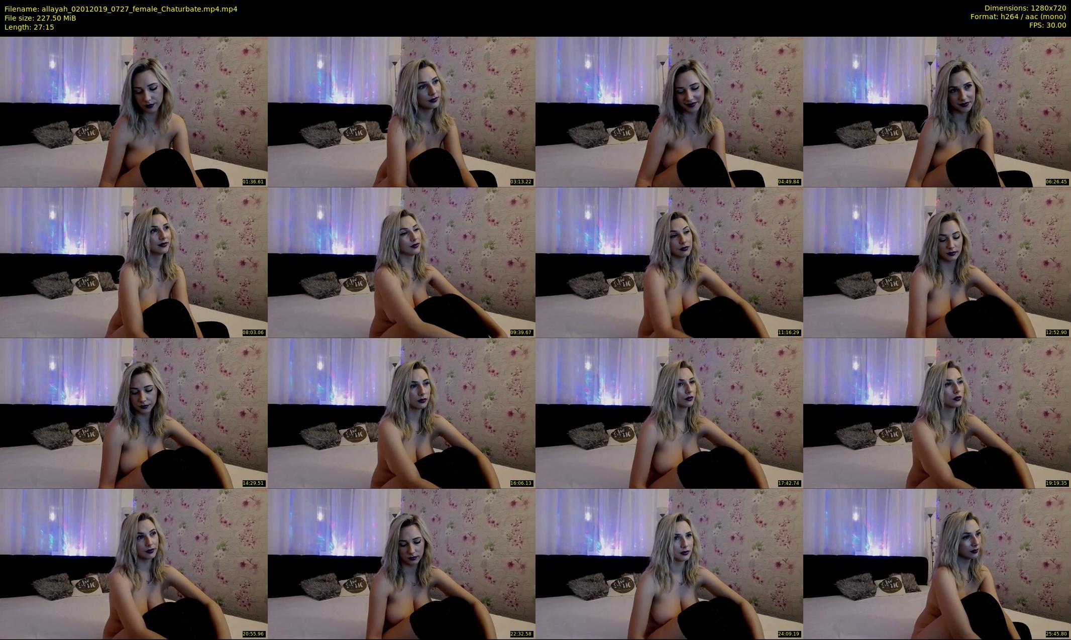allayah — 28 minute Chaturbate female cam show recording, 720p, Jan 2, 2019