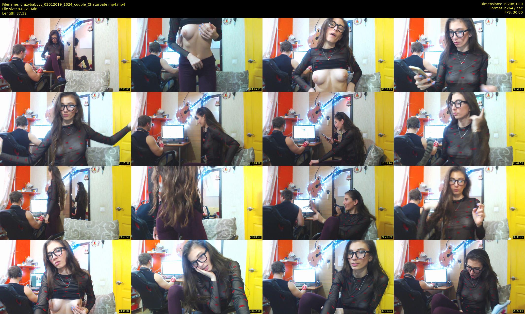 crazybabyyy — 38 minute Chaturbate couple cam show recording, 1080p, Jan 2, 2019