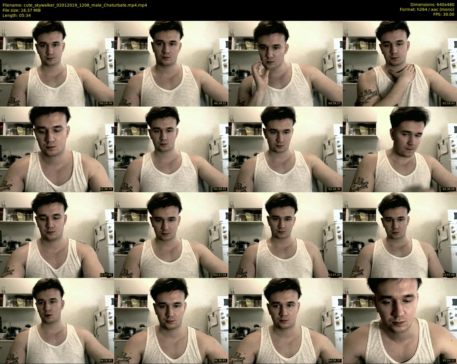 cute_skywalker — 6 minute Chaturbate male cam show recording, 480p, Jan 2, 2019