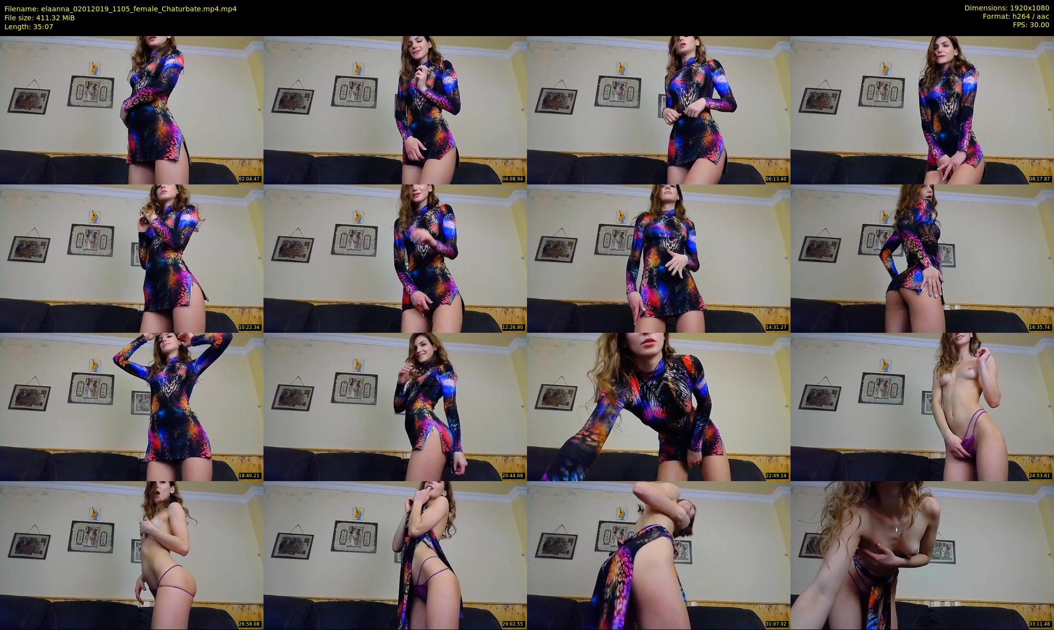 elaanna — 36 minute Chaturbate female cam show recording, 1080p, Jan 2, 2019