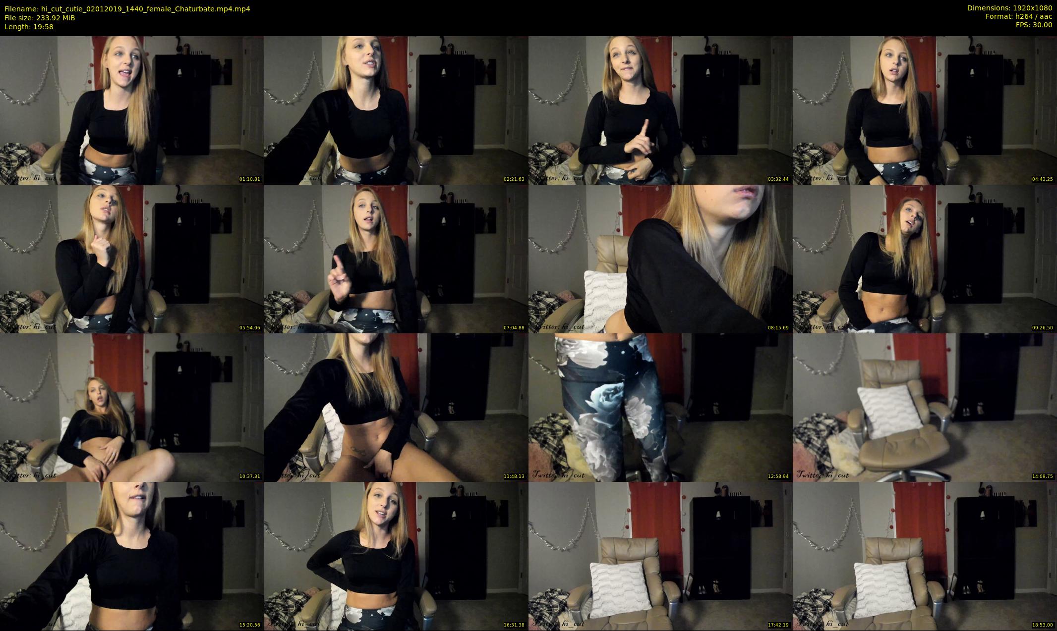 hi_cut_cutie — 20 minute Chaturbate female cam show recording, 1080p, Jan 2, 2019
