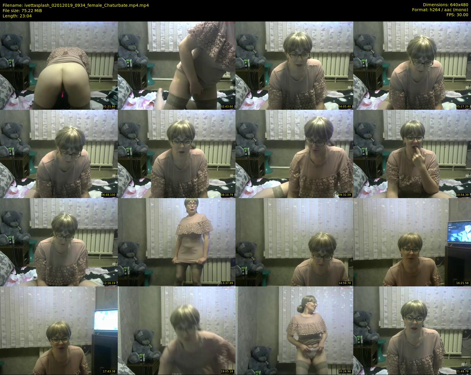 ivettasplash — 24 minute Chaturbate female cam show recording, 480p, Jan 2, 2019
