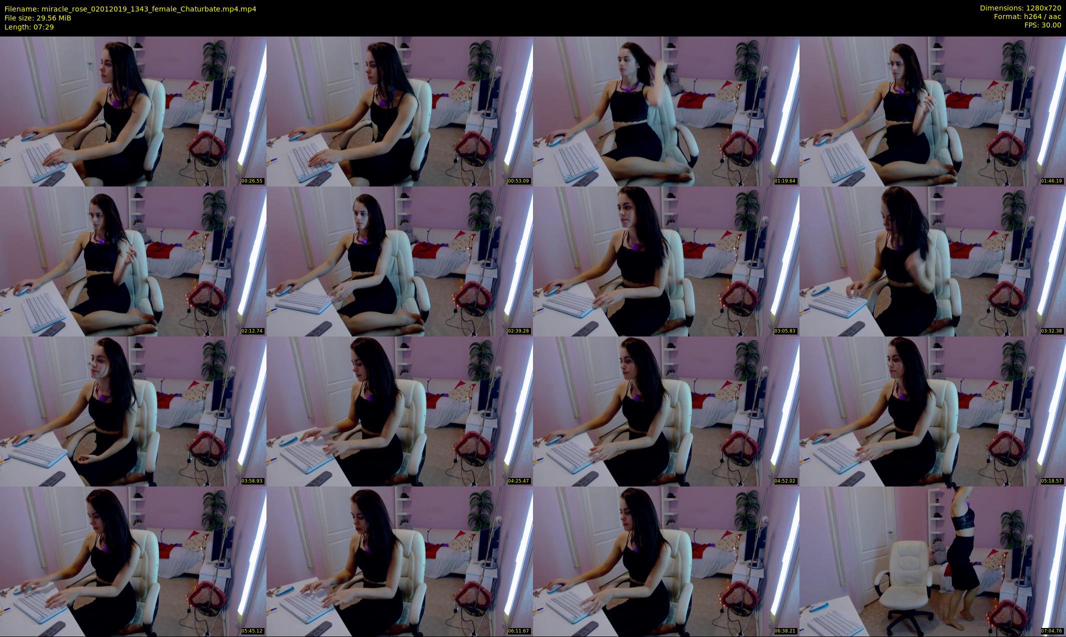 miracle_rose — 8 minute Chaturbate female cam show recording, 720p, Jan 2, 2019