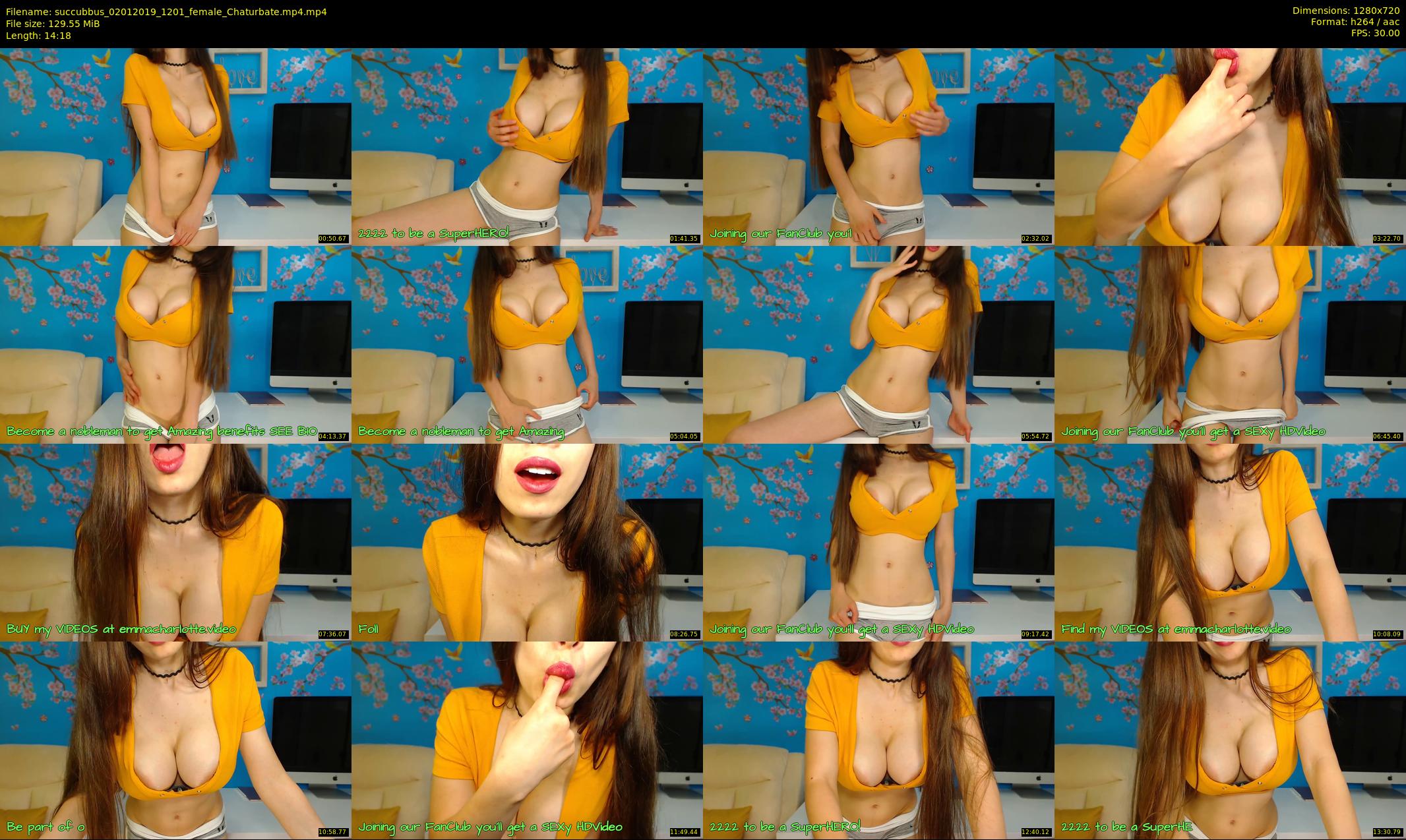 succubbus — 15 minute Chaturbate female cam show recording, 720p, Jan 2, 2019