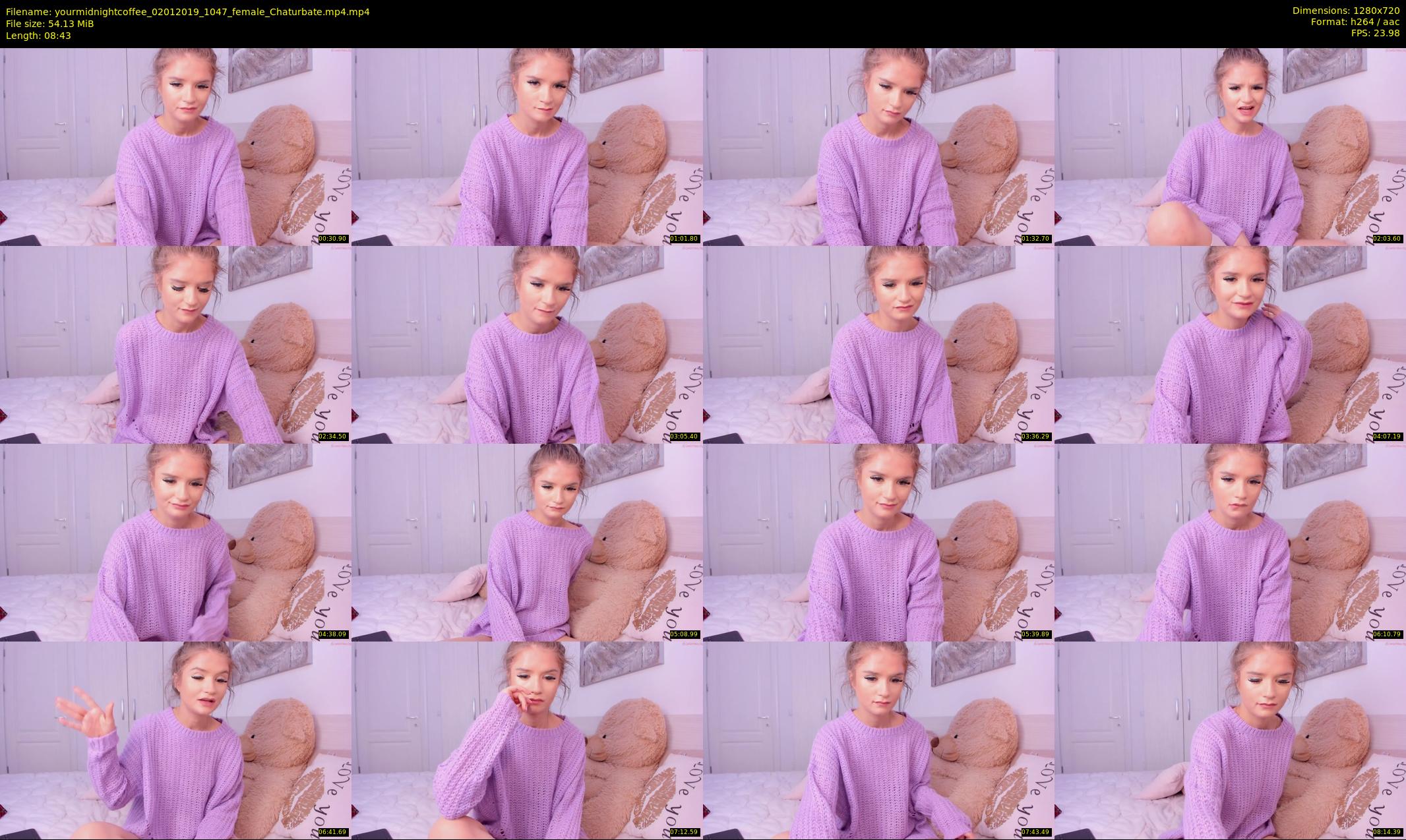 yourmidnightcoffee — 9 minute Chaturbate female cam show recording, 720p, Jan 2, 2019