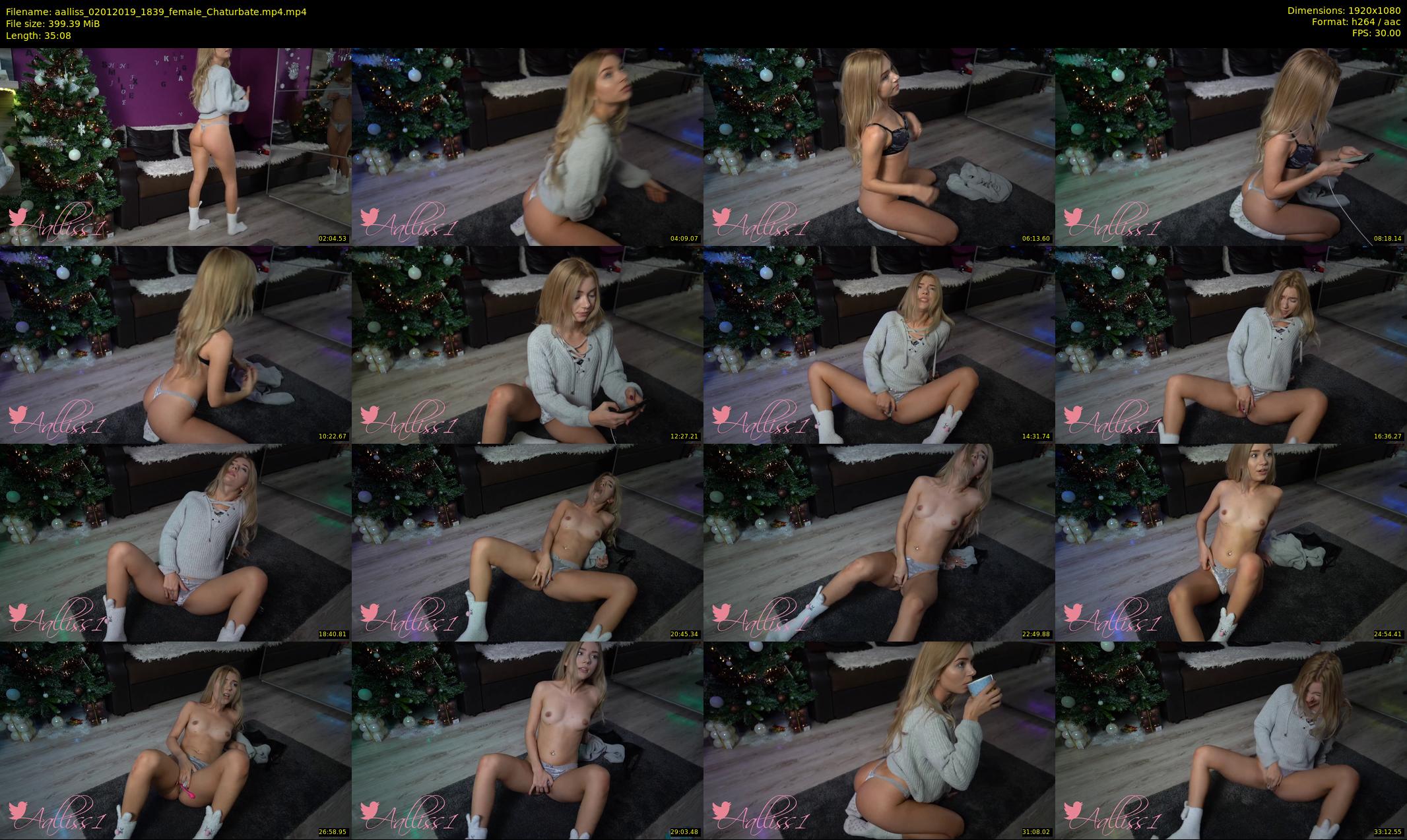 aalliss — 36 minute Chaturbate female cam show recording, 1080p, Jan 2, 2019