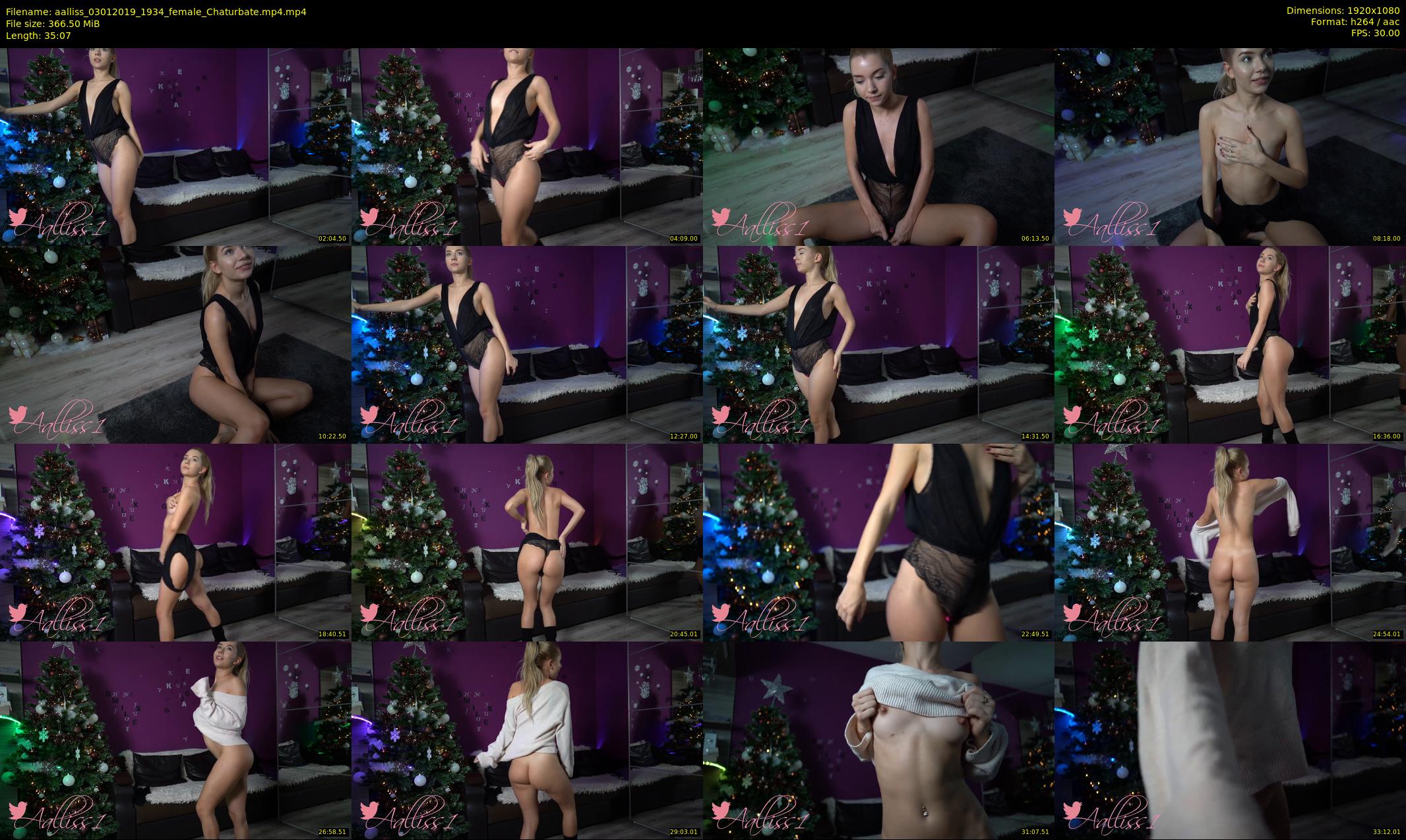 aalliss — 36 minute Chaturbate female cam show recording, 1080p, Jan 3, 2019