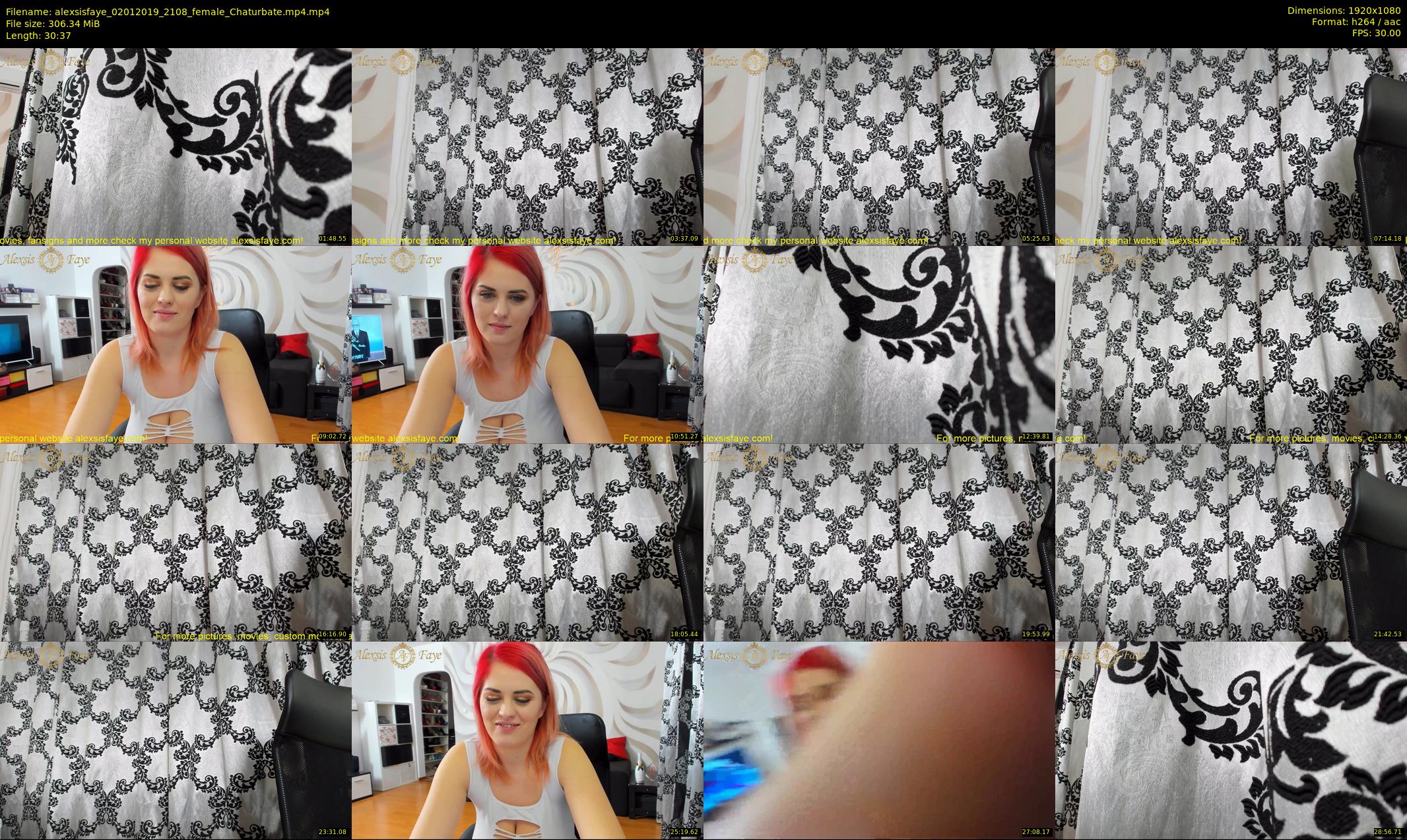 alexsisfaye — 31 minute Chaturbate female cam show recording, 1080p, Jan 2, 2019