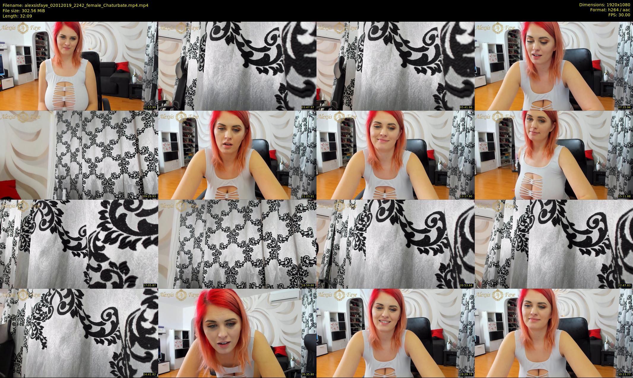 alexsisfaye — 33 minute Chaturbate female cam show recording, 1080p, Jan 2, 2019