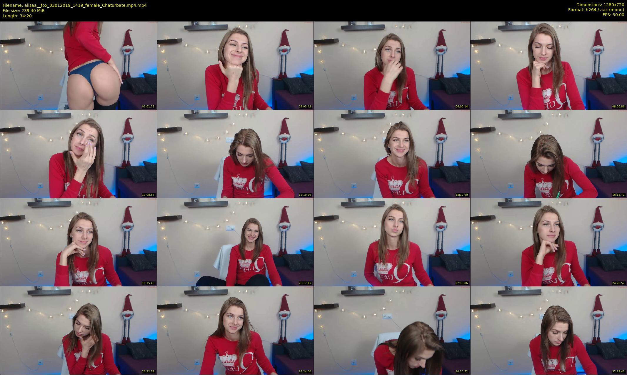 alisaa__fox — 35 minute Chaturbate female cam show recording, 720p, Jan 3, 2019