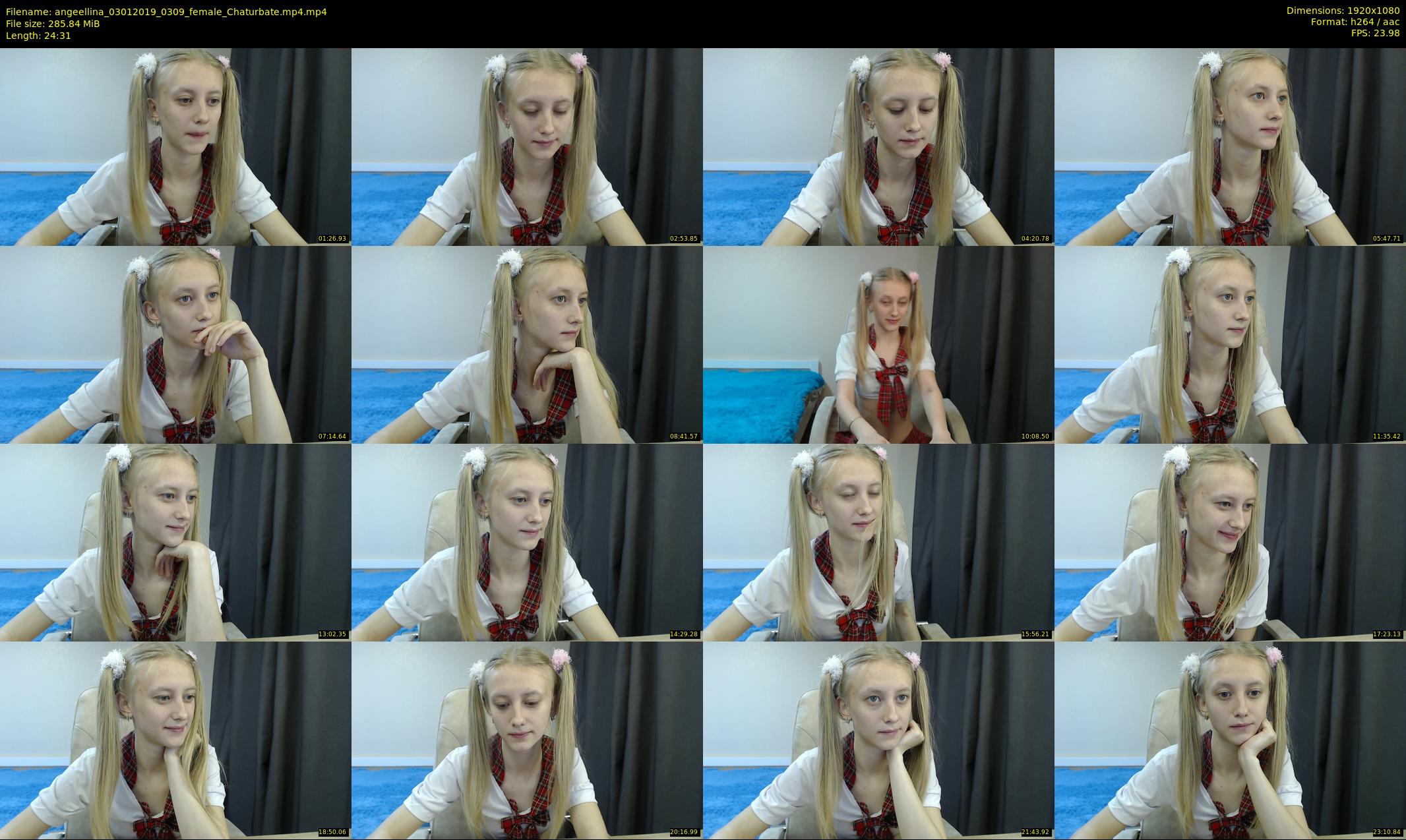 angeellina — 25 minute Chaturbate female cam show recording, 1080p, Jan 3, 2019